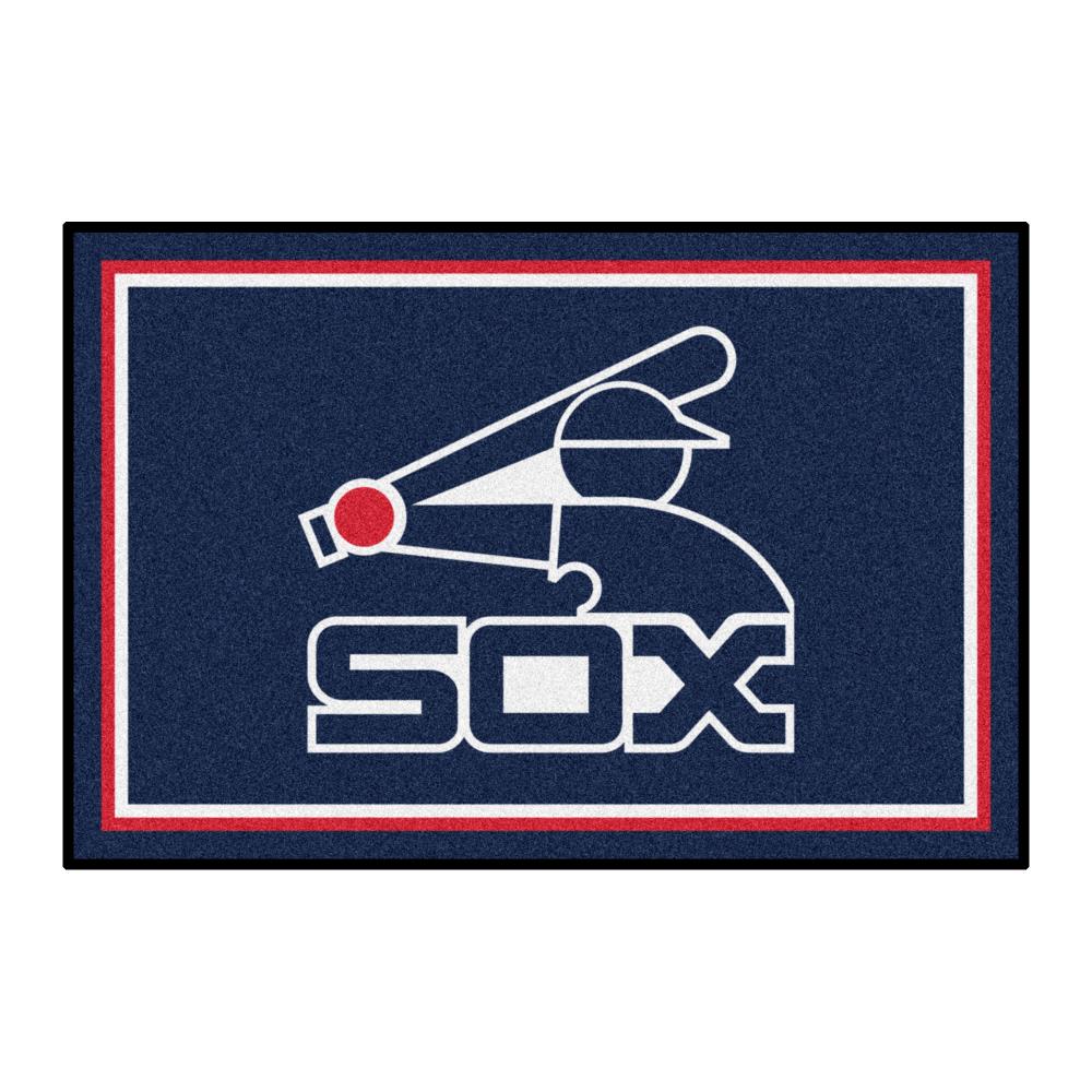 Chicago White Sox 4x6 Plush Rug - Retro Collection