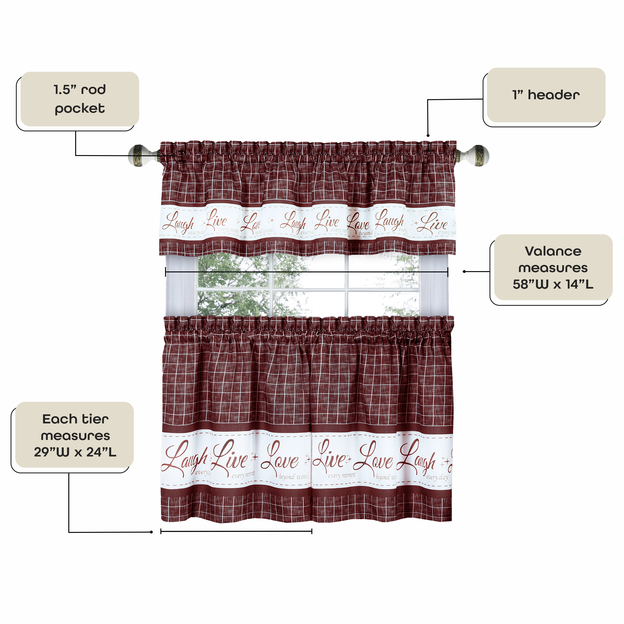 Achim LLTV36BU12 valances - View #7