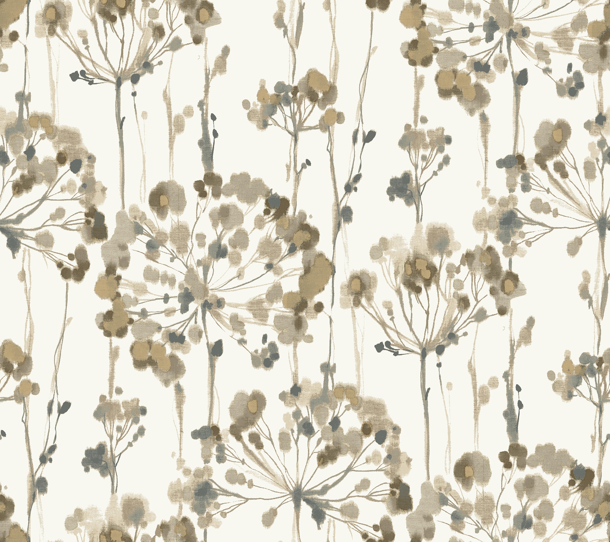 York Wallcoverings PSW1097RL Simply Candice Simply Candice 45-Sq. Feet Neutral Non-woven Ivy/Vines Self-adhesive Peel and Stick Wallpaper