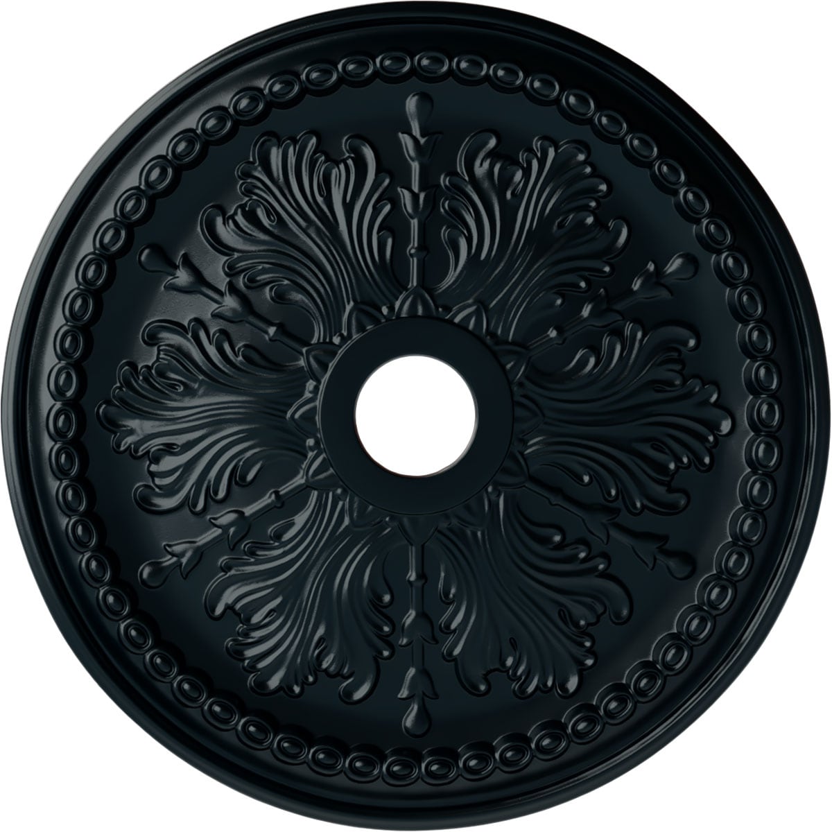 Ekena Millwork CM27WINSF Winsor 27.5-in W x 27.5-in L Painted Night Shade Polyurethane Whole Ceiling Medallion