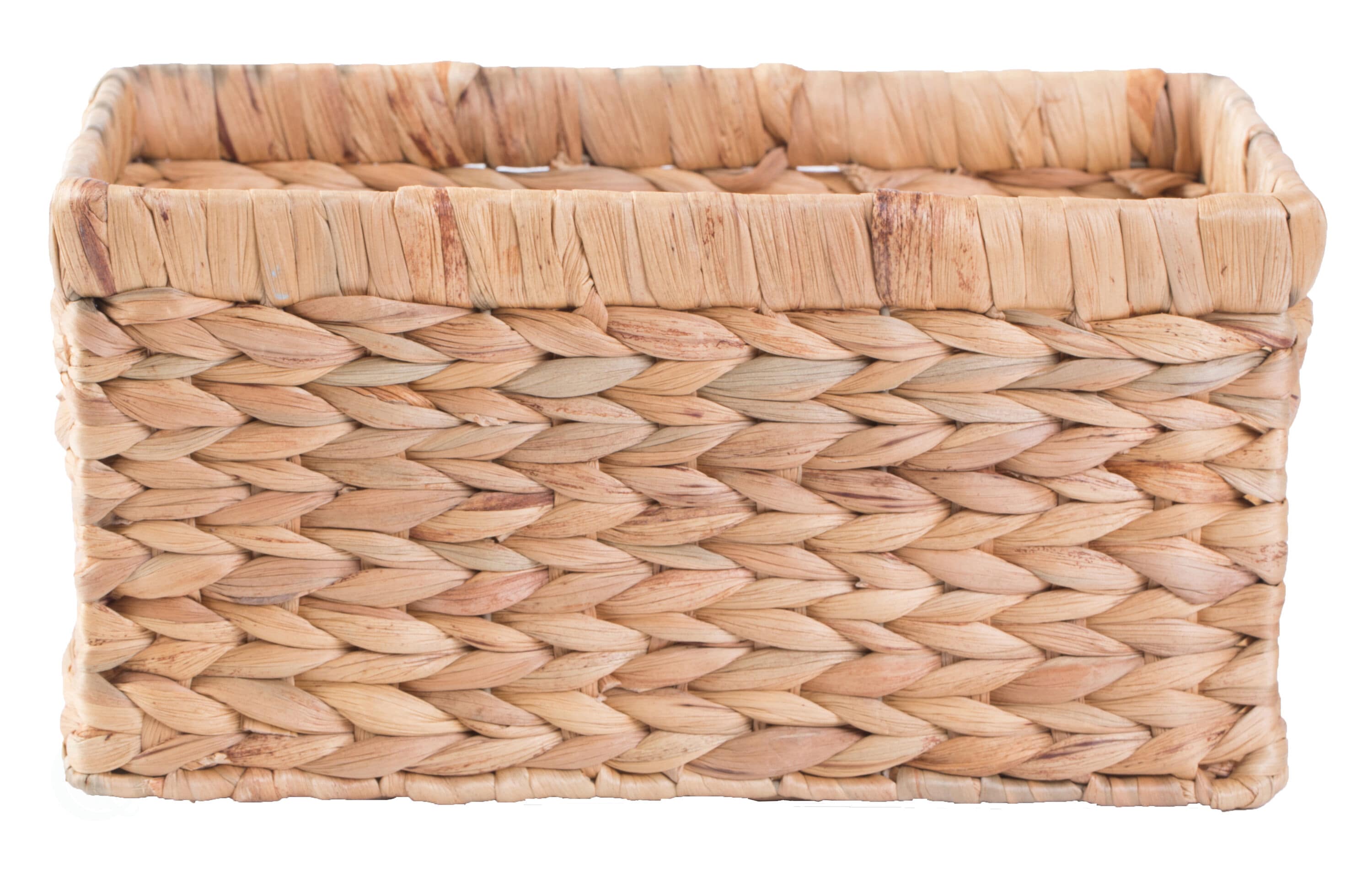 Small Natural Wicker Rectangular Storage Basket