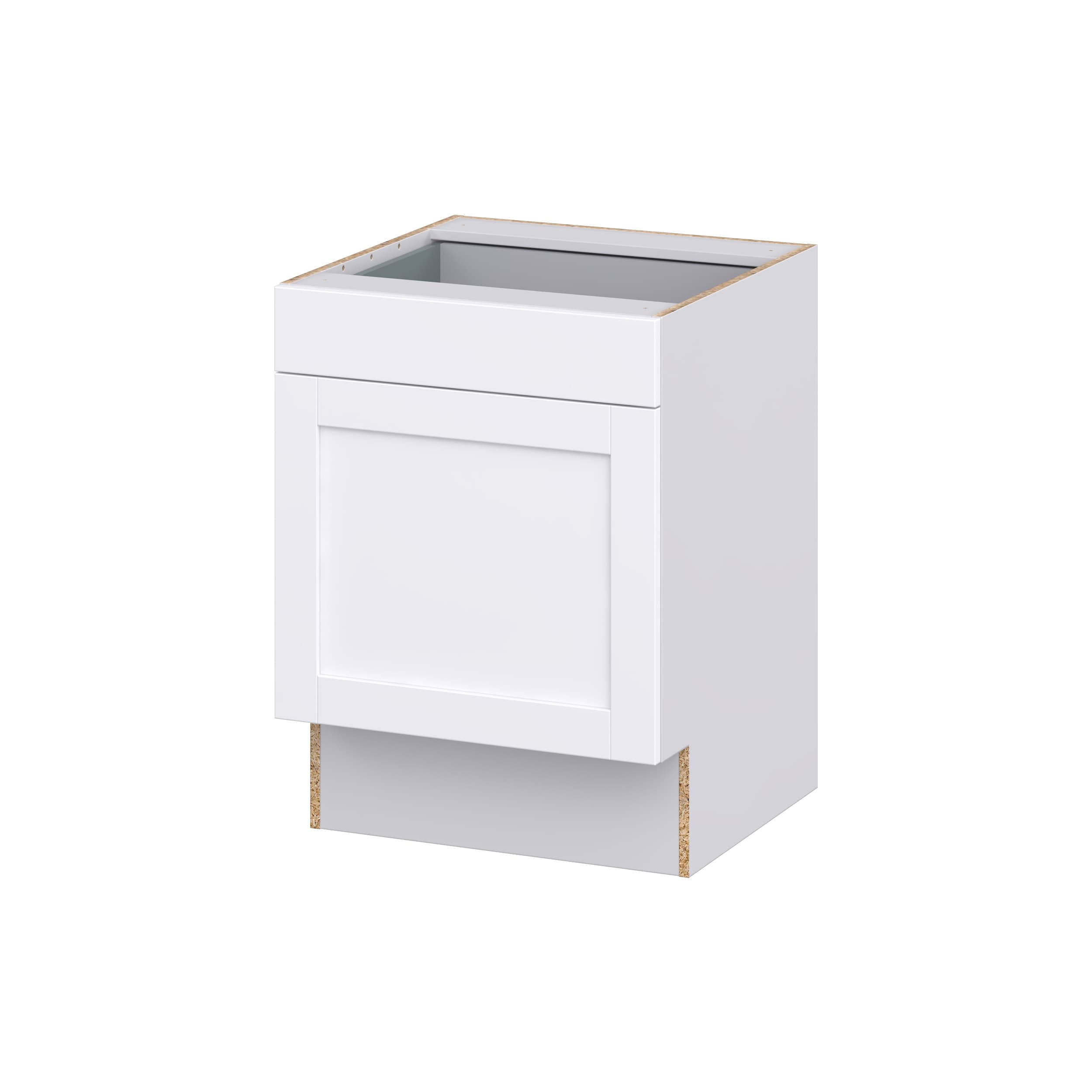 Hugo&Borg DSB24ADA(L/R)-RM Rosemont 24-in W x 34.5-in H x 24-in D Glacier White Base Fully assembled Cabinet (Recessed Panel Shaker)