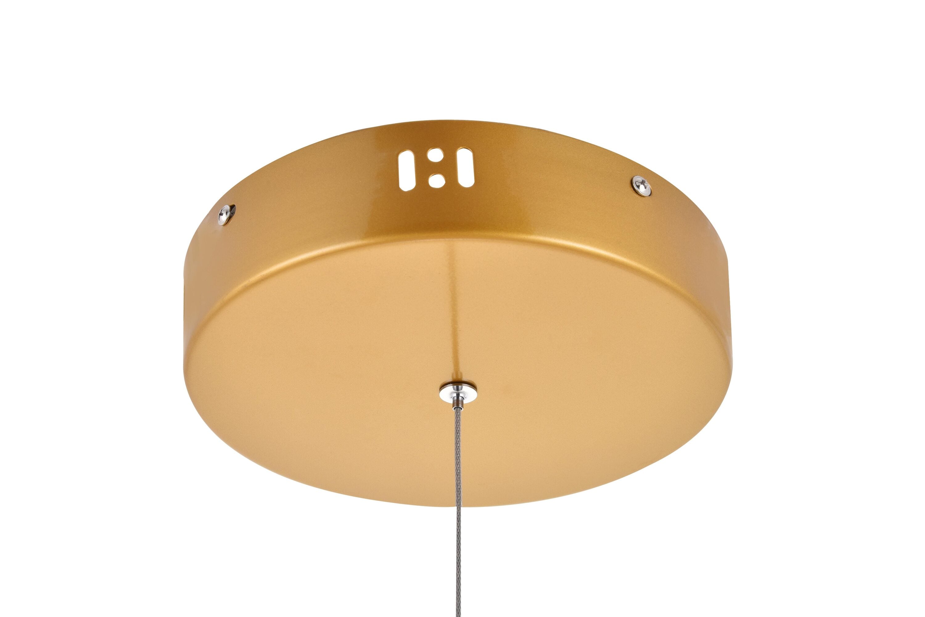 Sonya Polished Gold Aluminum 3-Light LED Pendant