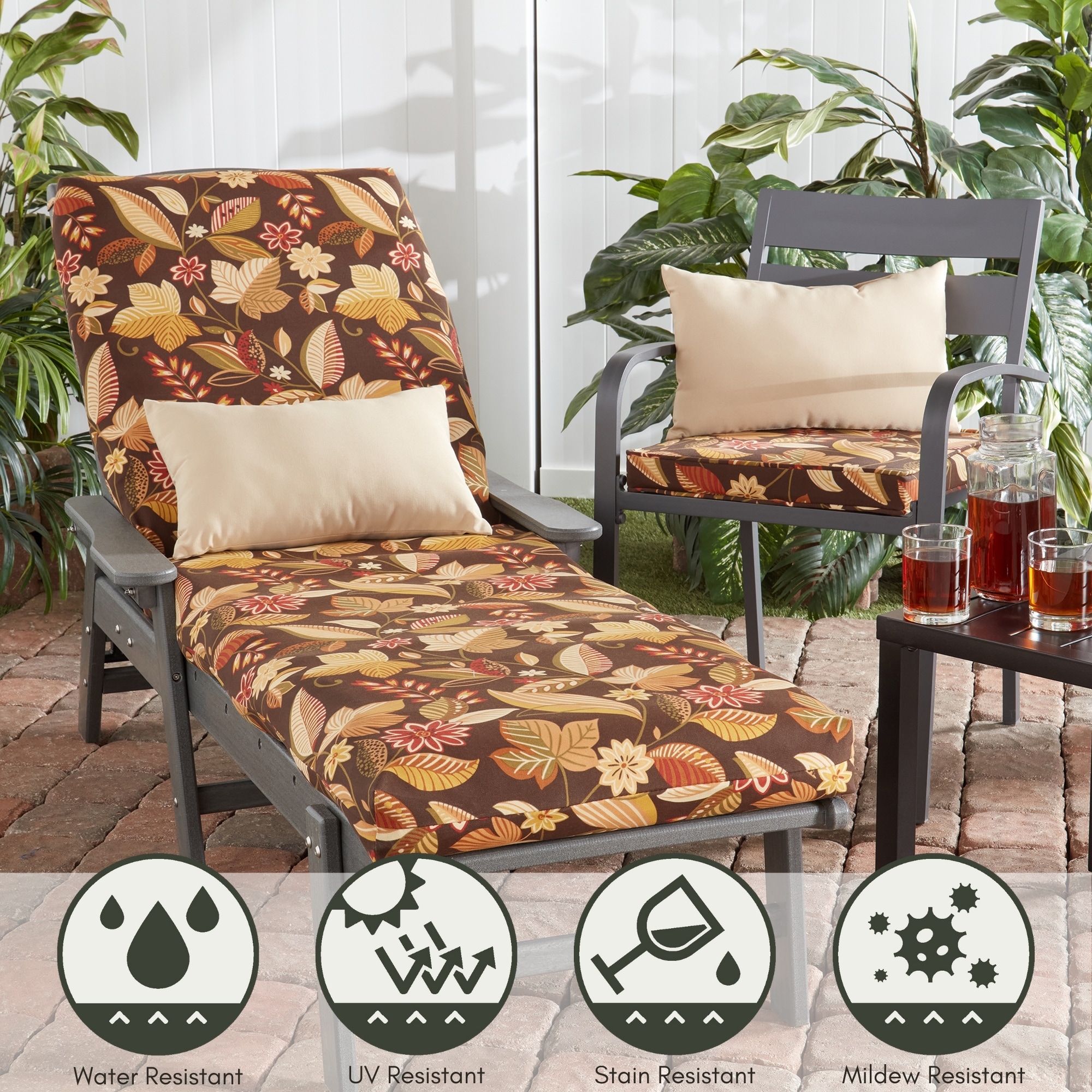 Greendale Home Fashions OC2802-TIMFLORAL Patio-Furniture-Cushions - View #5