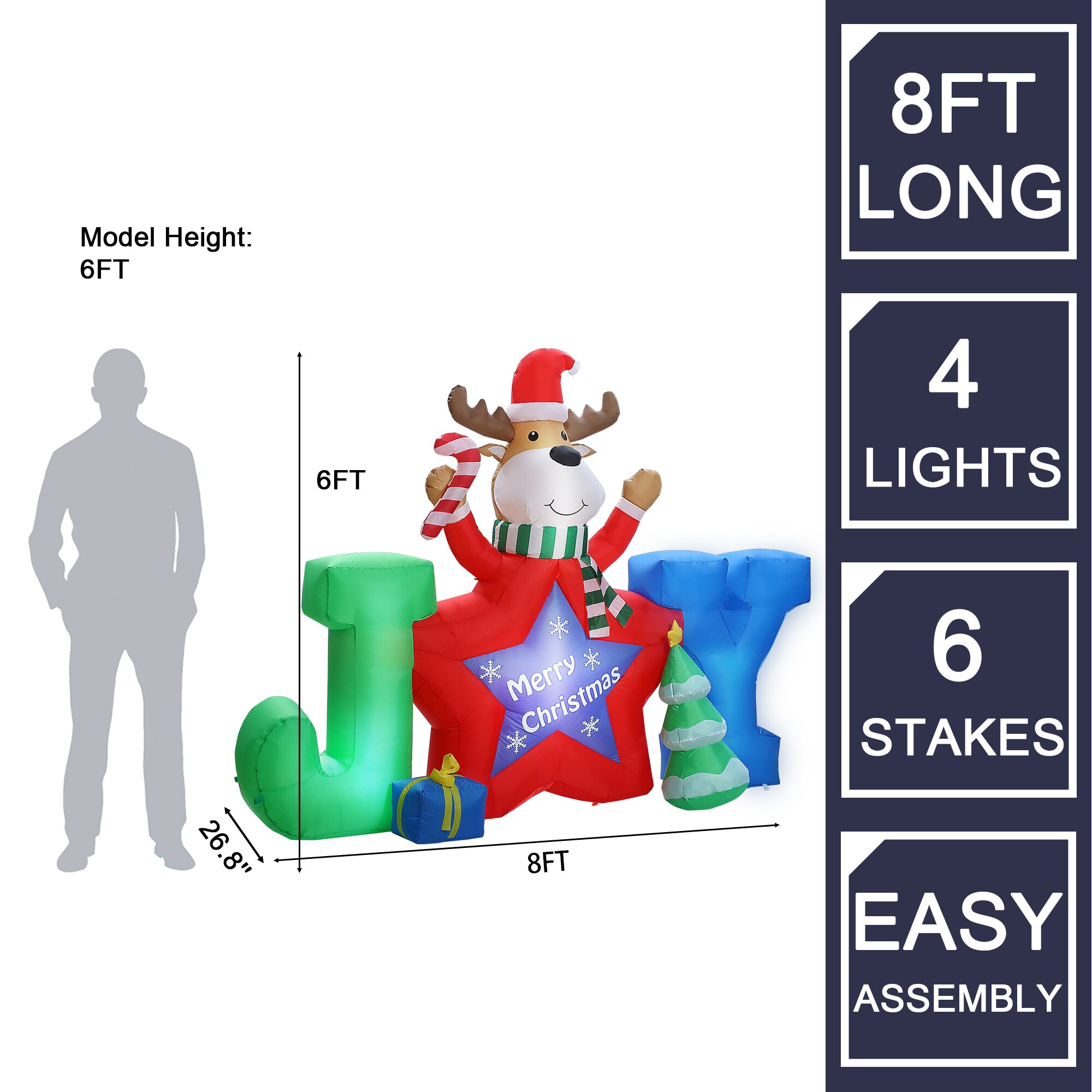 LuxenHome WHIN1777 Christmas-Inflatables - View #15