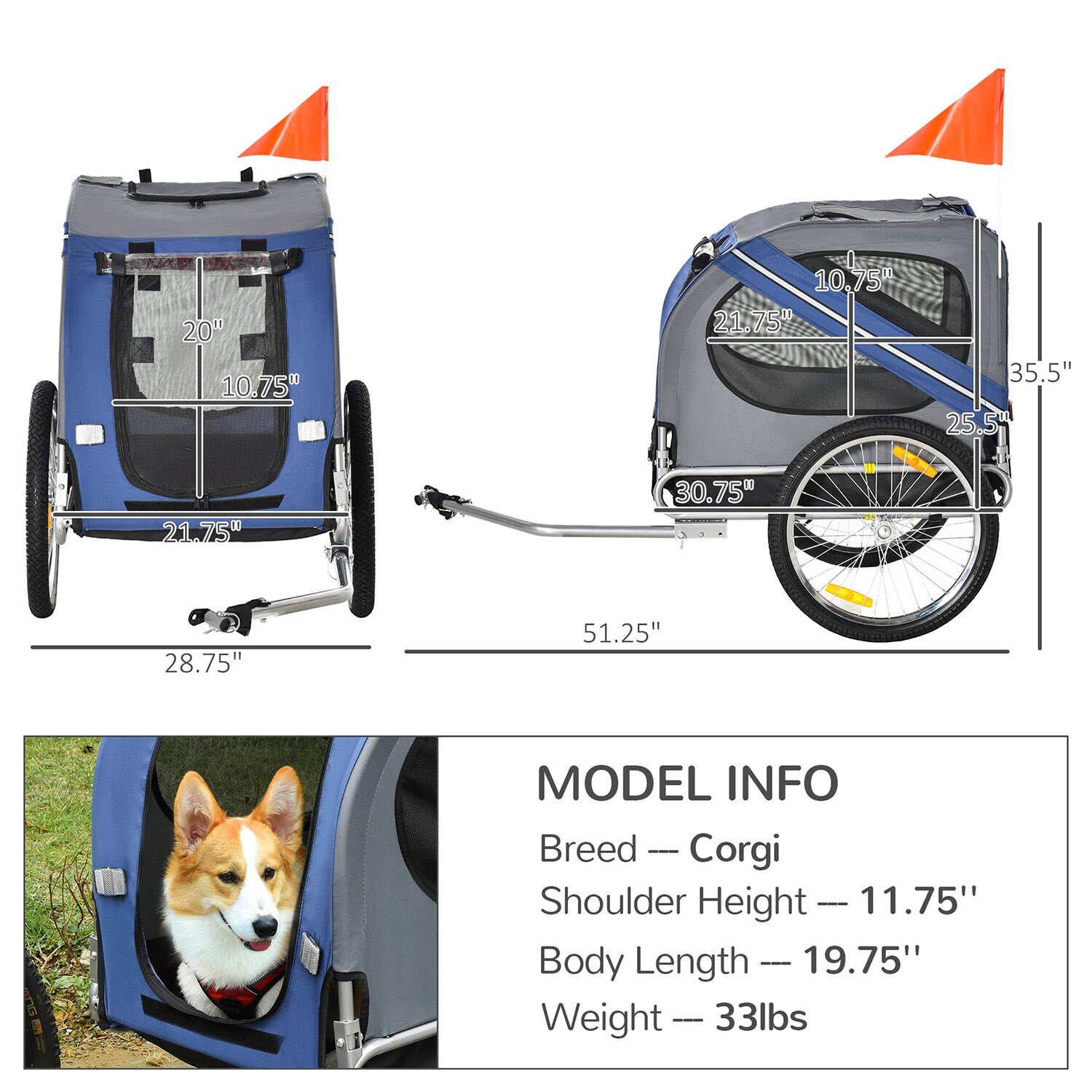 Mondawe MD-AB166452 Pet-Strollers - View #7