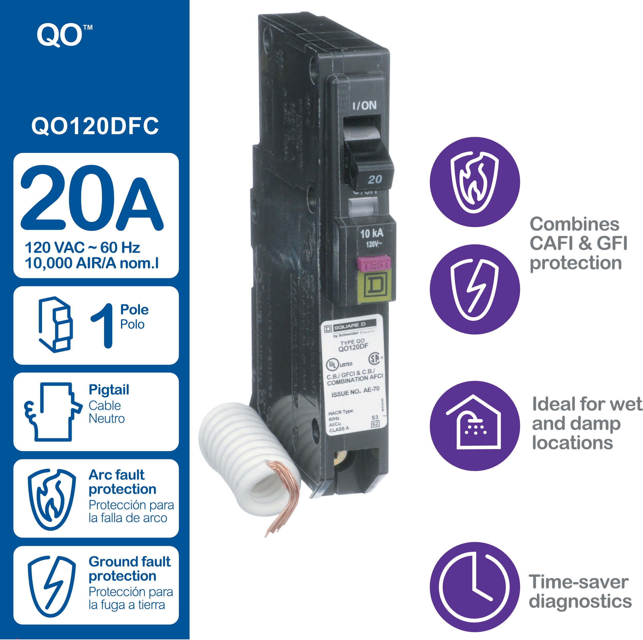 Square D QO120DFC Circuit-Breakers - View #6