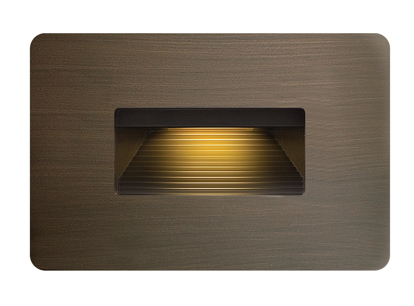 Hinkley 58508MZ 240 -Lumens 4 -Watt Matte Bronze Line voltage Hardwired LED Outdoor Step and Stair light 2700-K