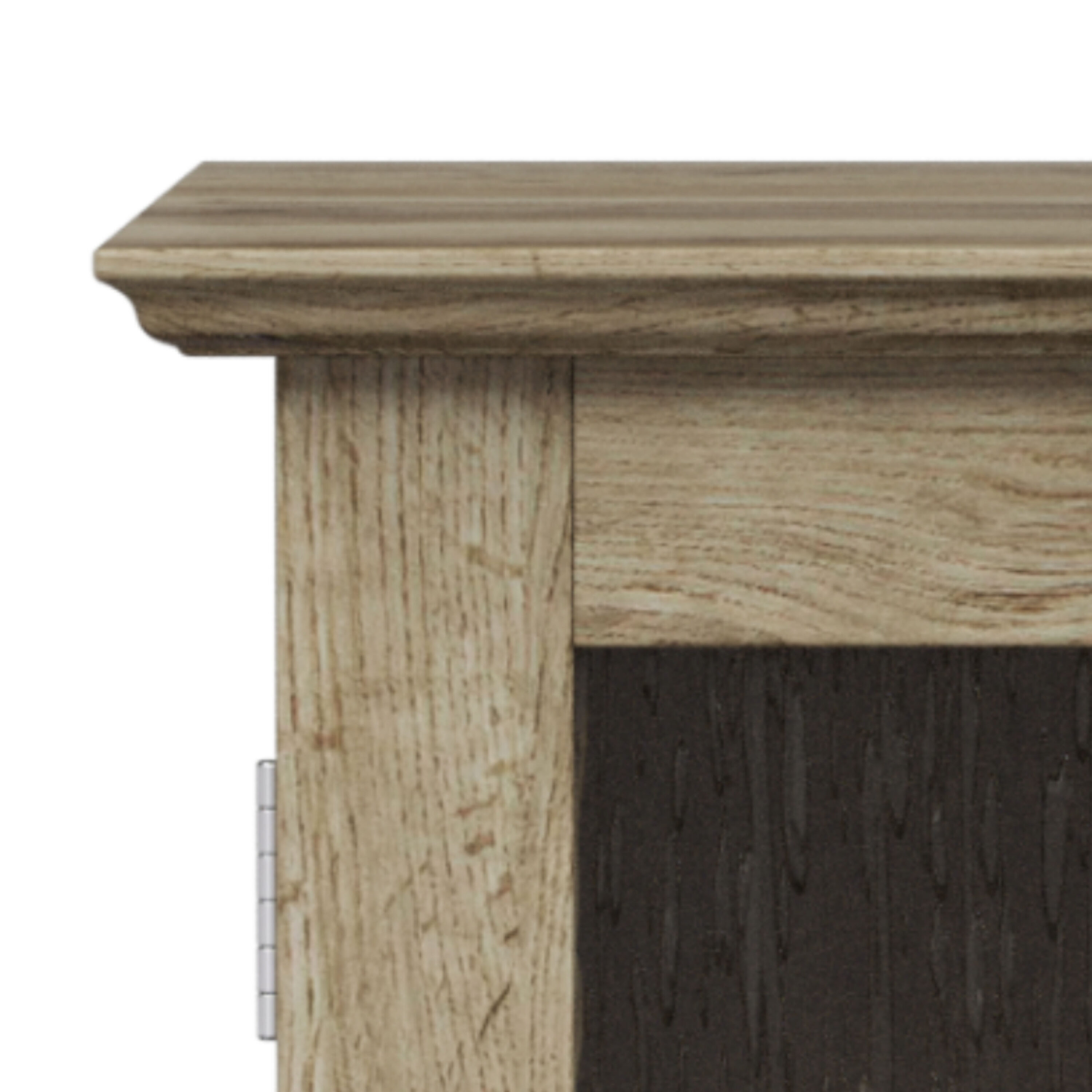 Connor Light Oak Two-Door Wall Cabinet with Adjustable Shelves
