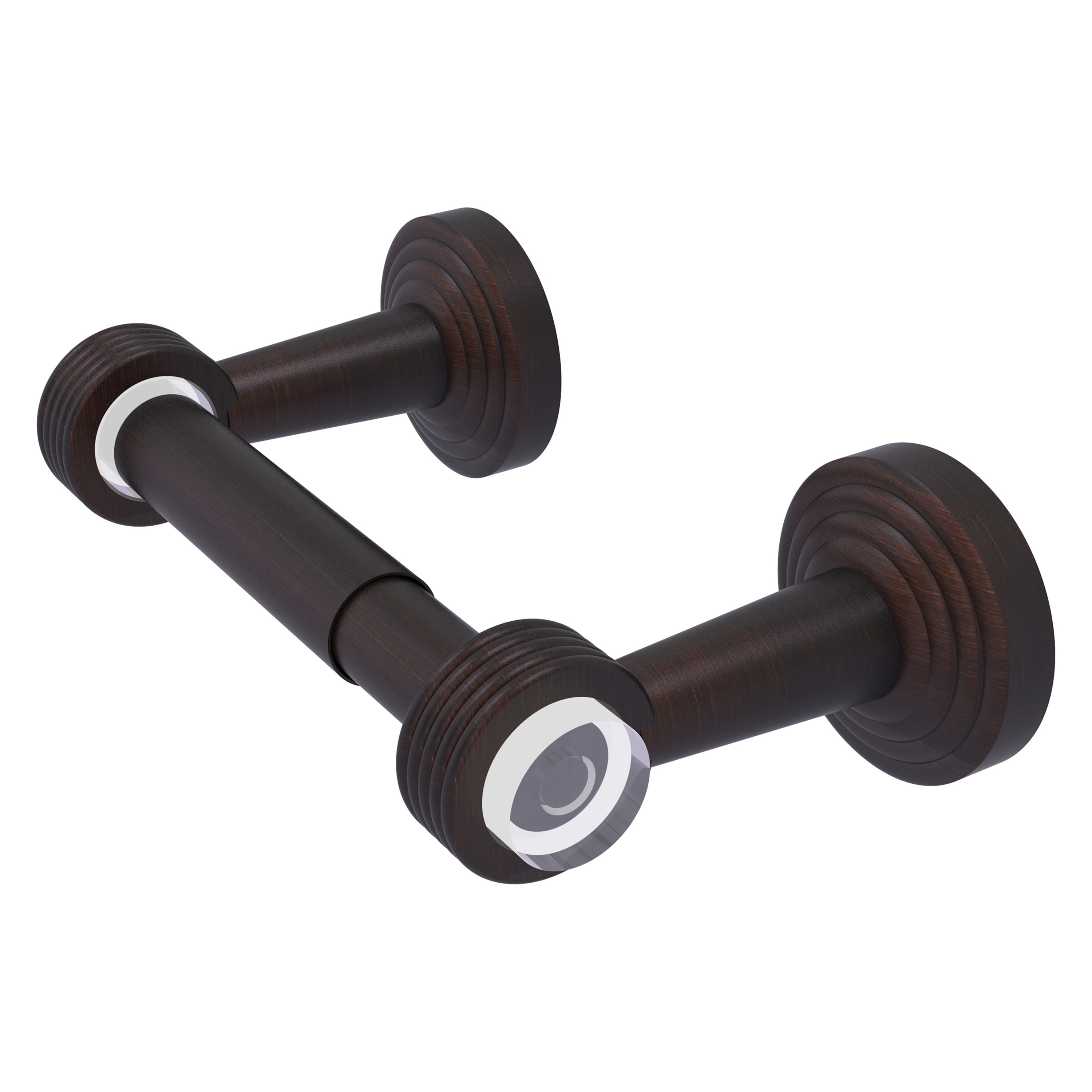Allied Brass PB-24G-VB Pacific Beach Venetian Bronze Wall mount Double post Toilet Paper Holder 1 -Rolls with Storage