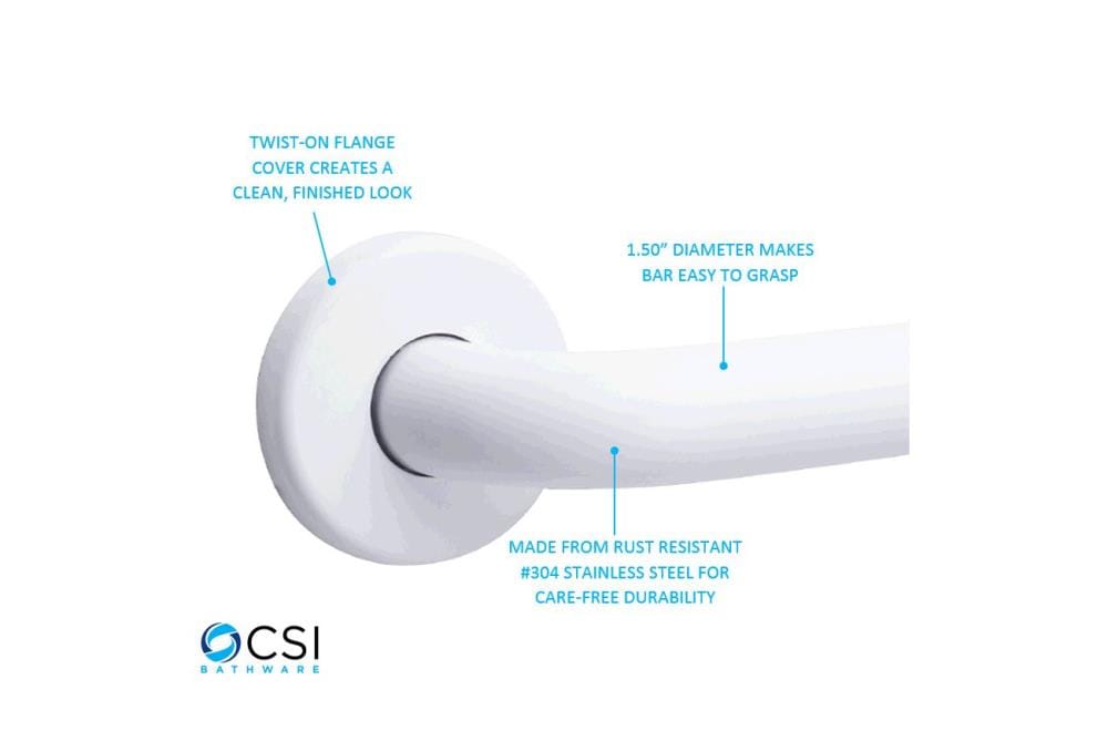 CSI Bathware BAR-SB48-TW-150-PW Grab-Bars - View #2