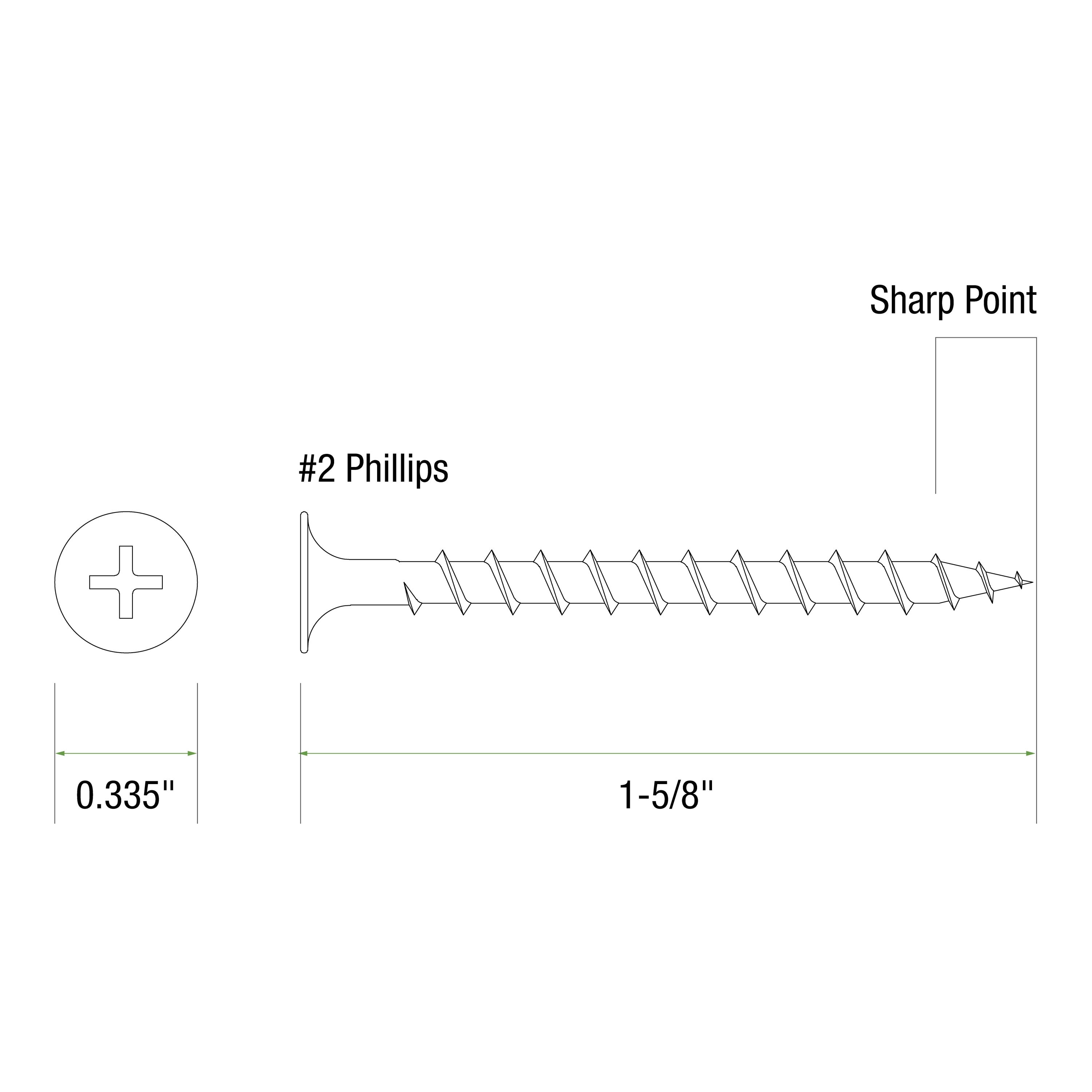 Pro-Twist CS158 Drywall-Screws - View #7