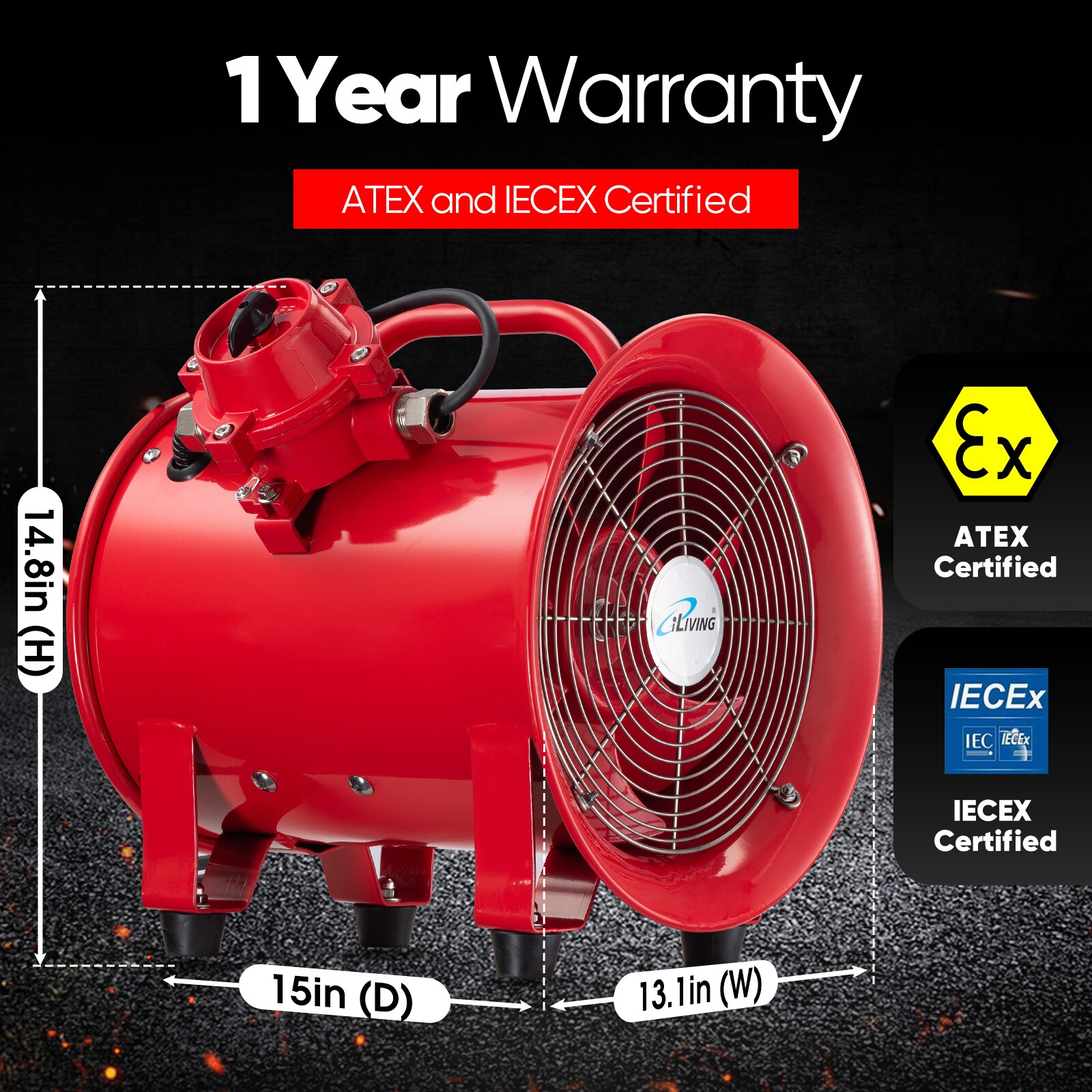 iLIVING ILG8EF10EX Blower-Fans - View #6