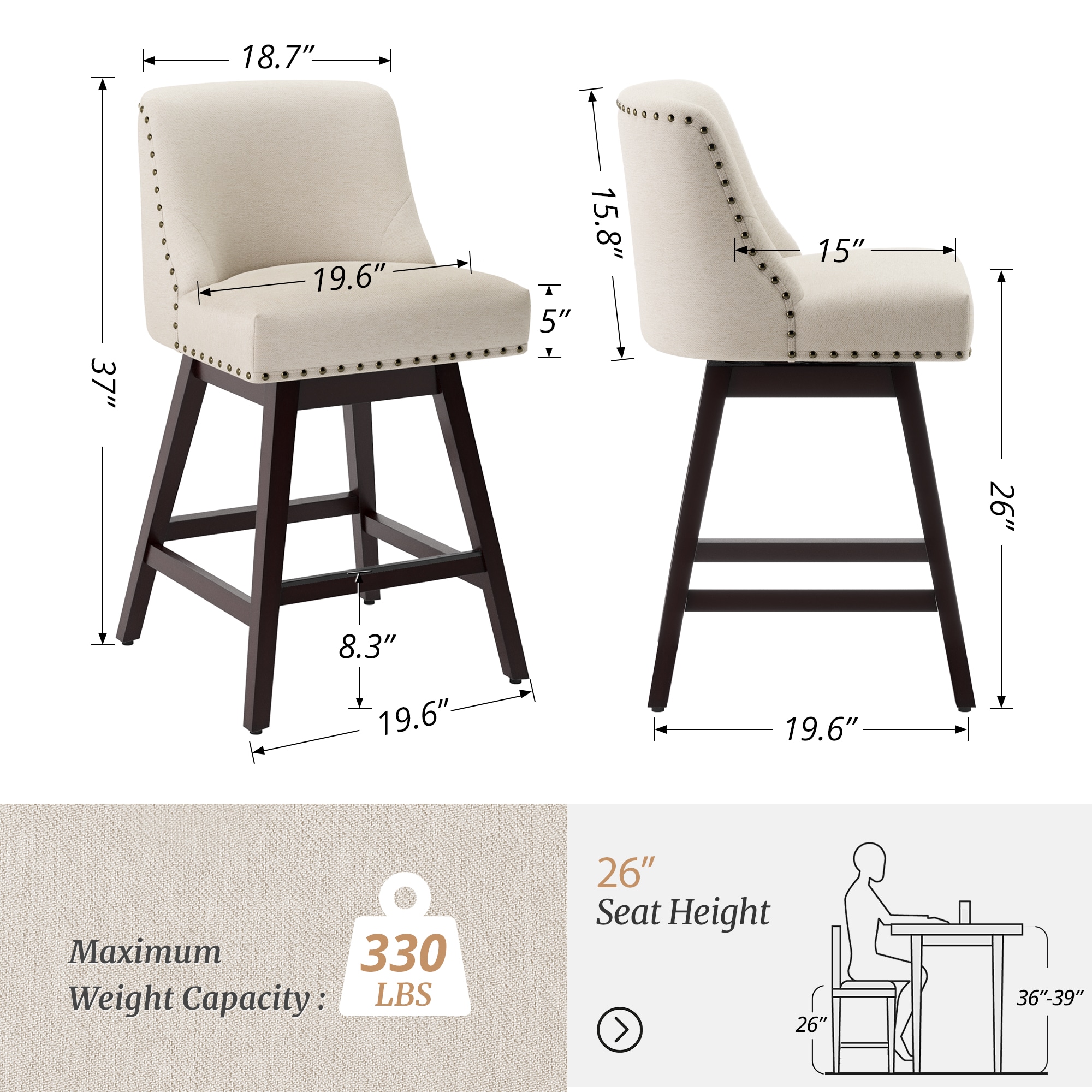 LUE BONA 4LB23CH0015-200LS stools - View #3