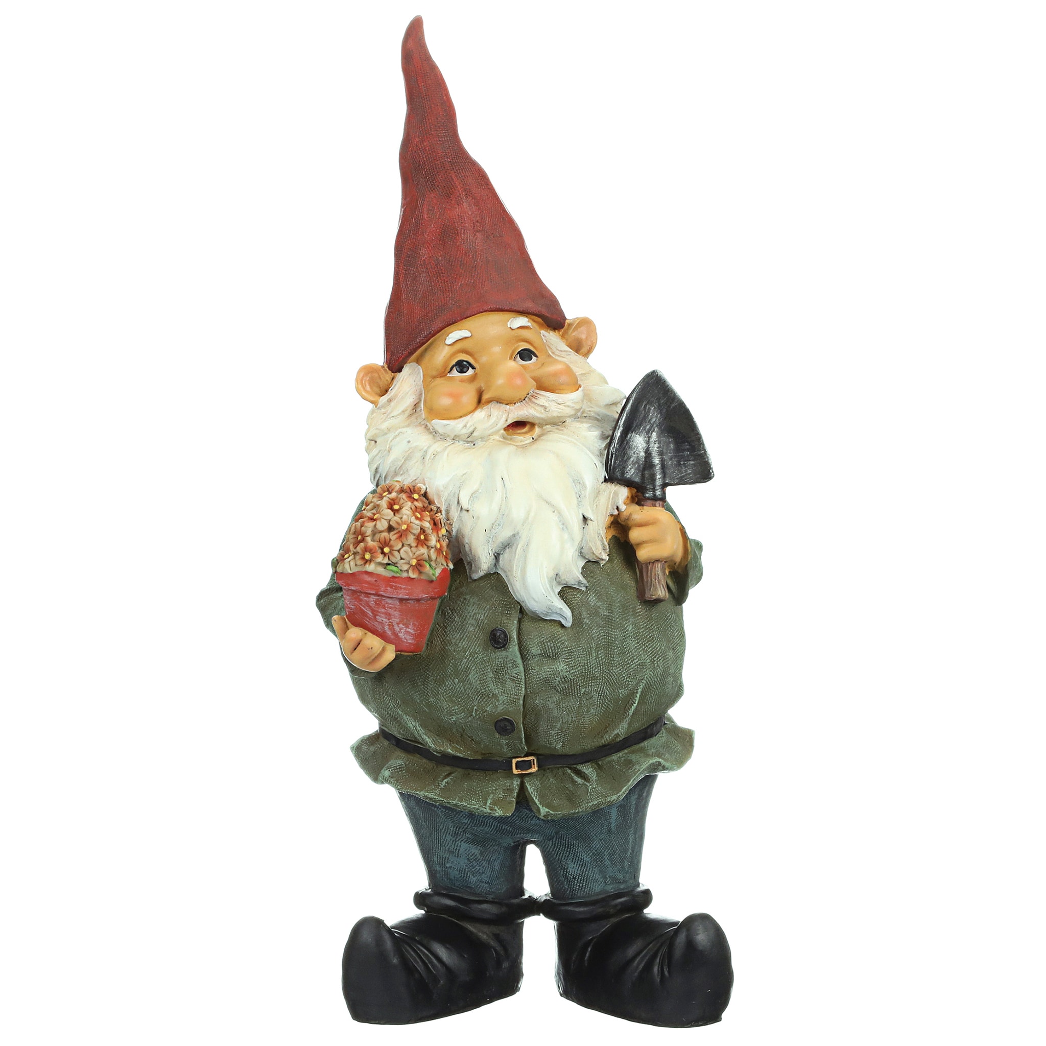 Design Toscano 17-in H x 6.5-in W Multiple Colors/Finishes Gnome Garden ...