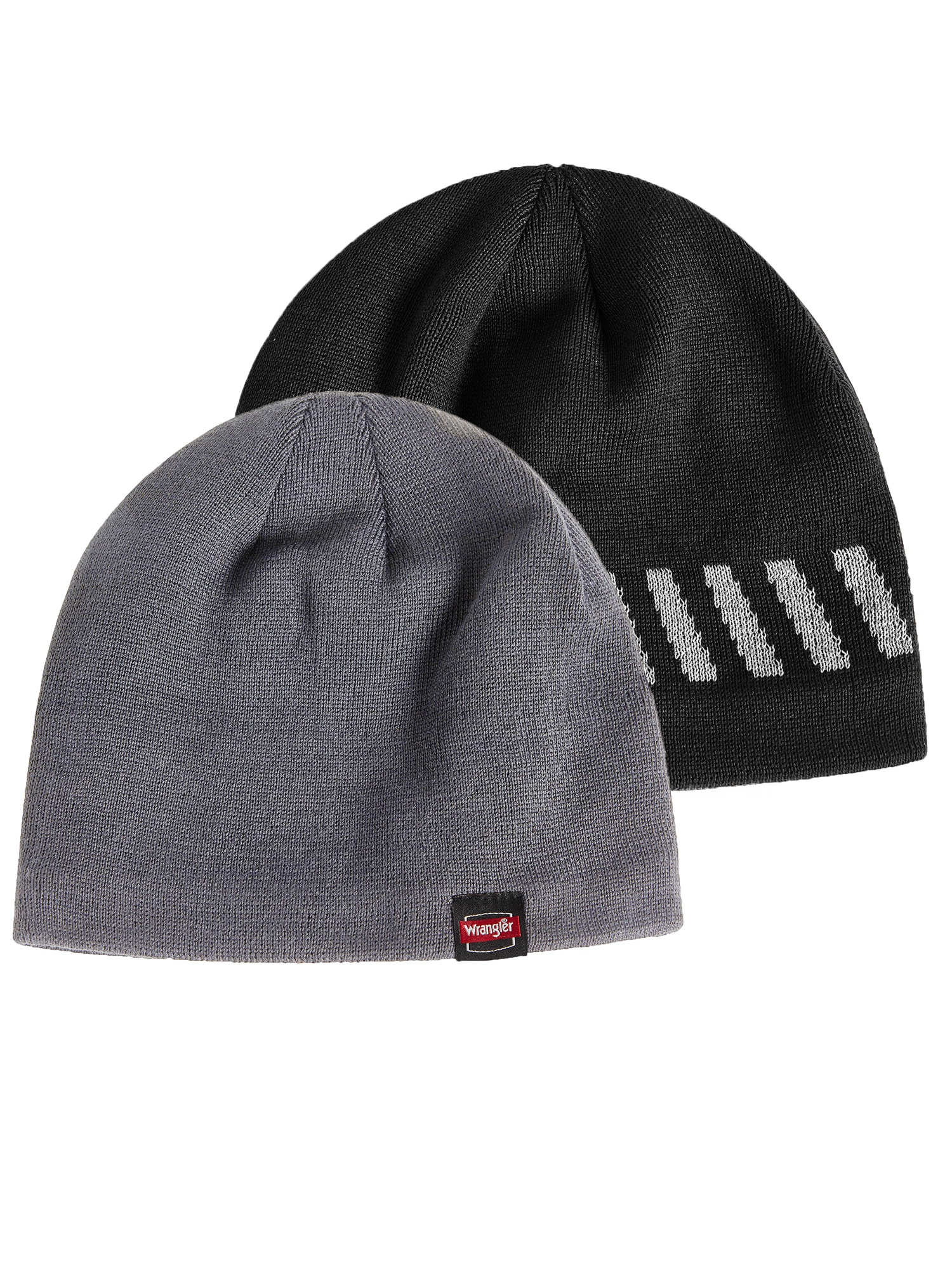 Wrangler WWC10M1339C Men's Charcoal/Black Polyester/Spandex Knit hat