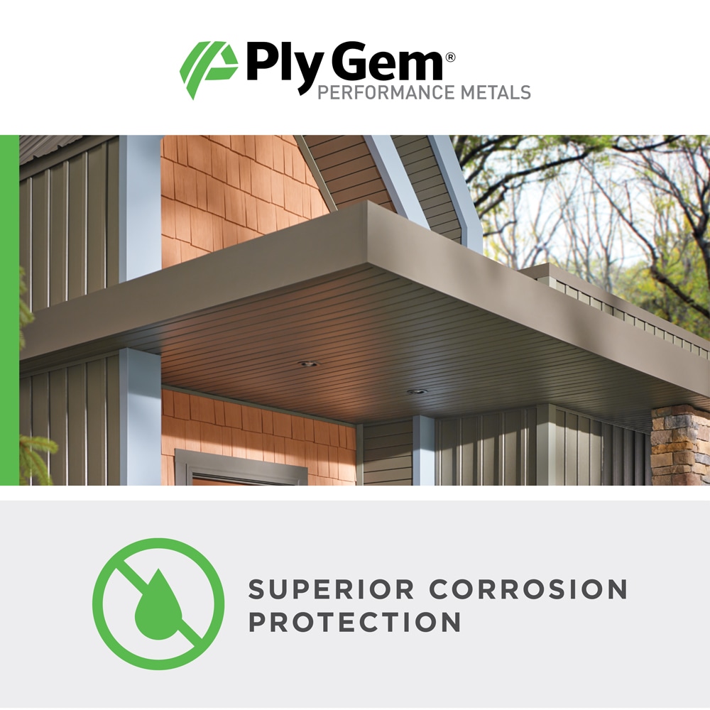 Ply Gem 24-in W x 600-in L Musket Brown Trim coil in the Metal Siding ...