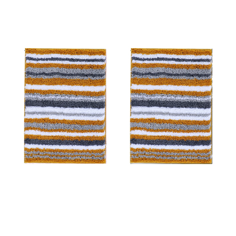 Better Trends BAGR2PC1724MUS 24-Inches x 17-Inches Mustard Polyester Bath rug