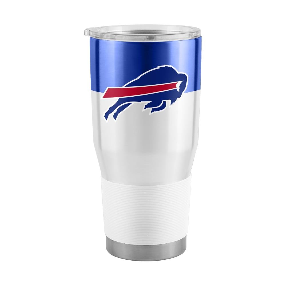 Logo Brands Buffalo Bills 30-fl oz Stainless Steel White Cup Set of: 1 at