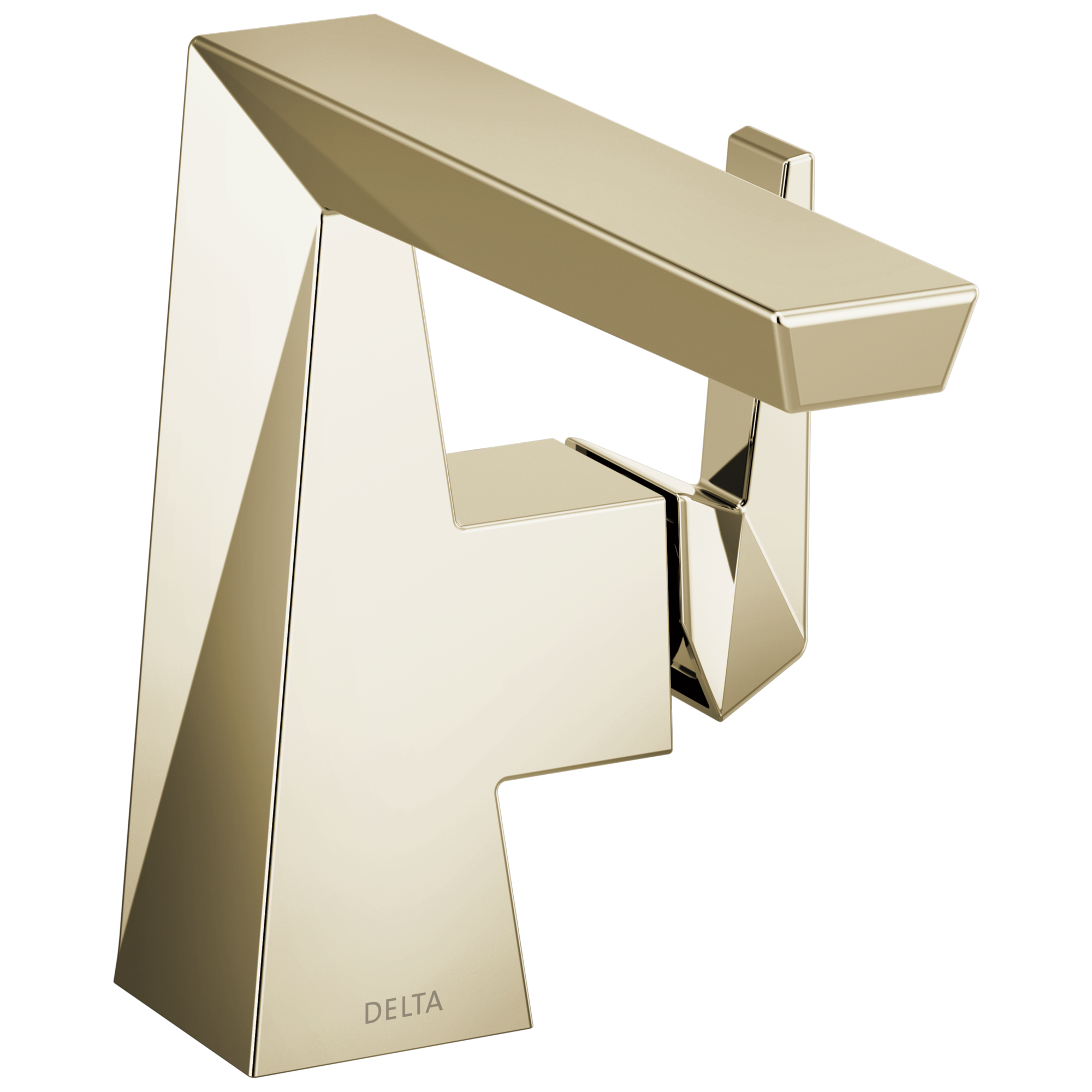 Delta 543-PN-PR-LPU-DST Trillian Lumicoat Polished Nickel Single hole 1-handle WaterSense Low-arc Residential Handle Bathroom Sink Faucet with Deck Plate