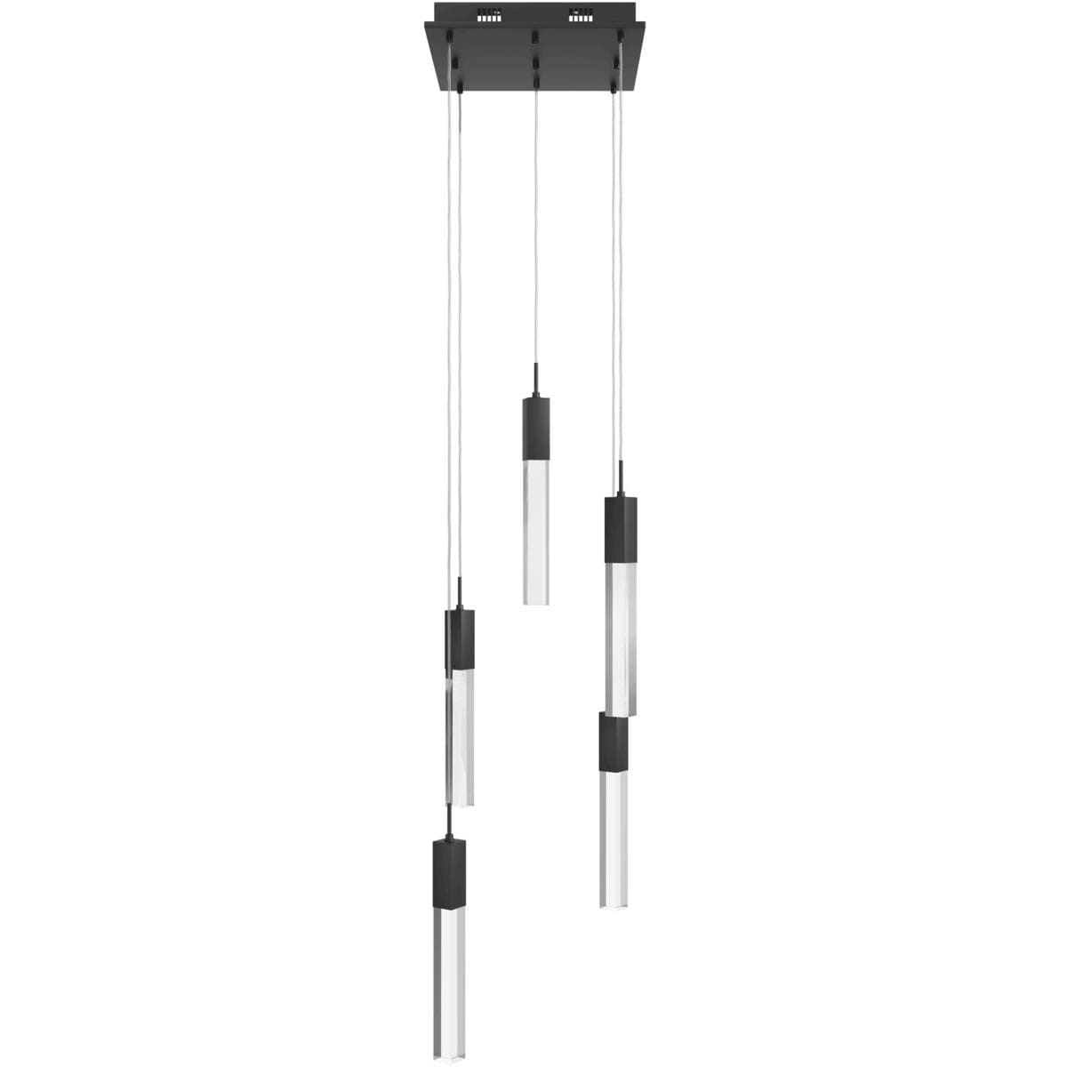 Avenue Lighting  HF1900-5-GL-BK-C Original Glacier Avenue Pendant Black