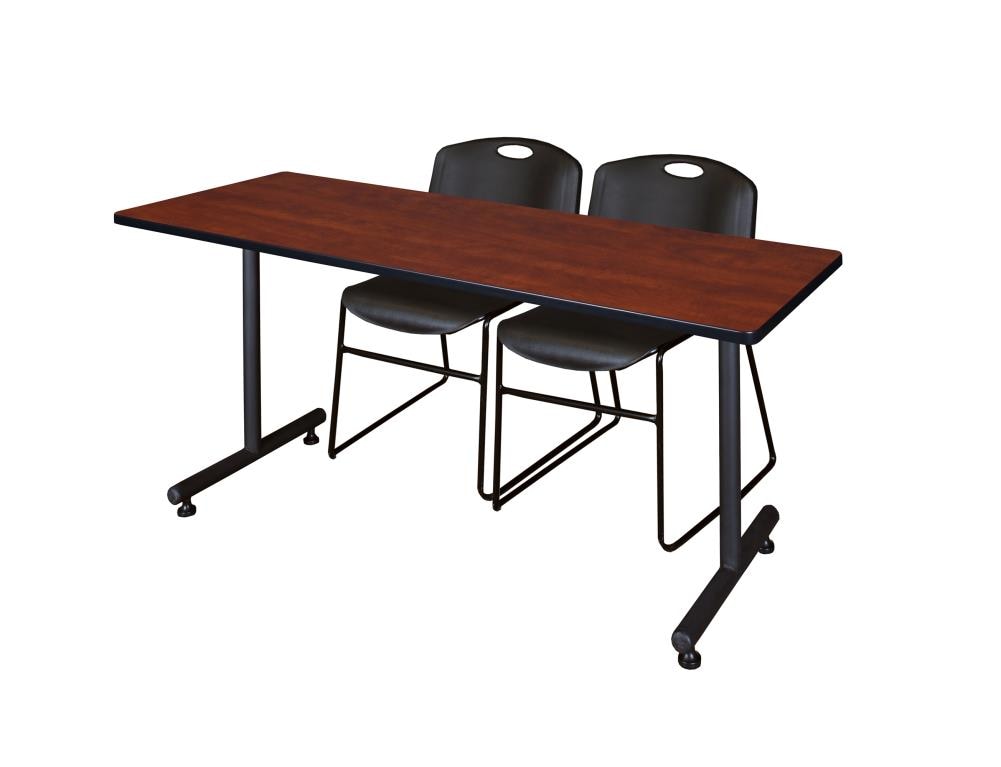 Regency MKTRCT7230CH44BK Training Red 4-Person Training Table (72-in W x 29-in H)