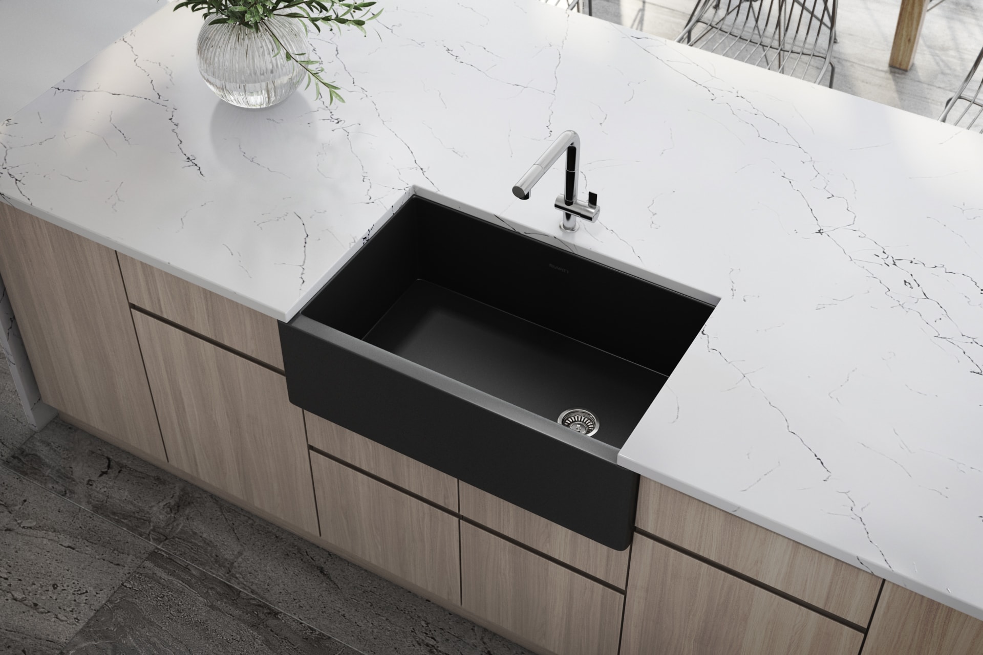 Ruvati RVL4018MBK Kitchen-Sinks - View #9