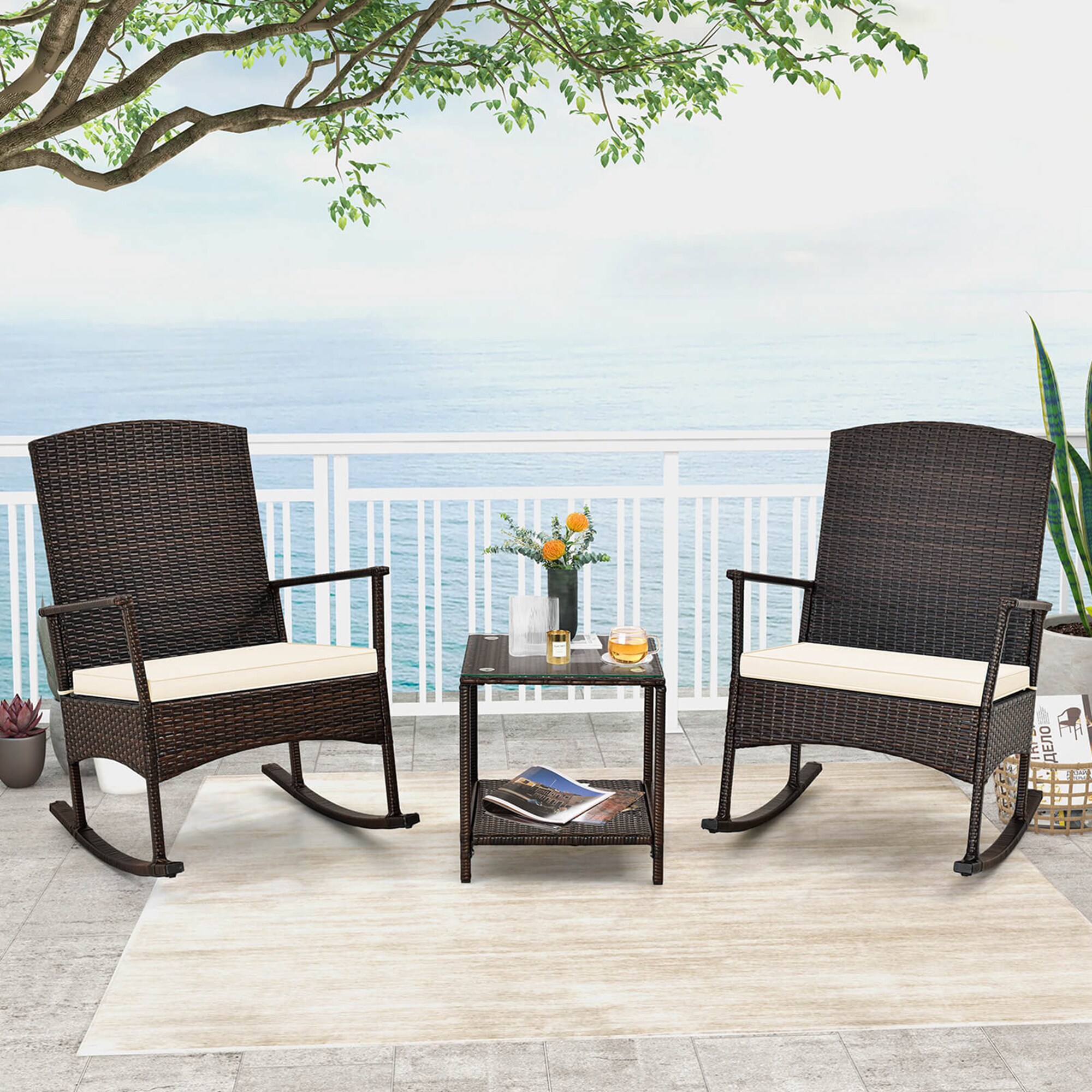 Costway LWS00078 Patio-Conversation-Sets - View #3