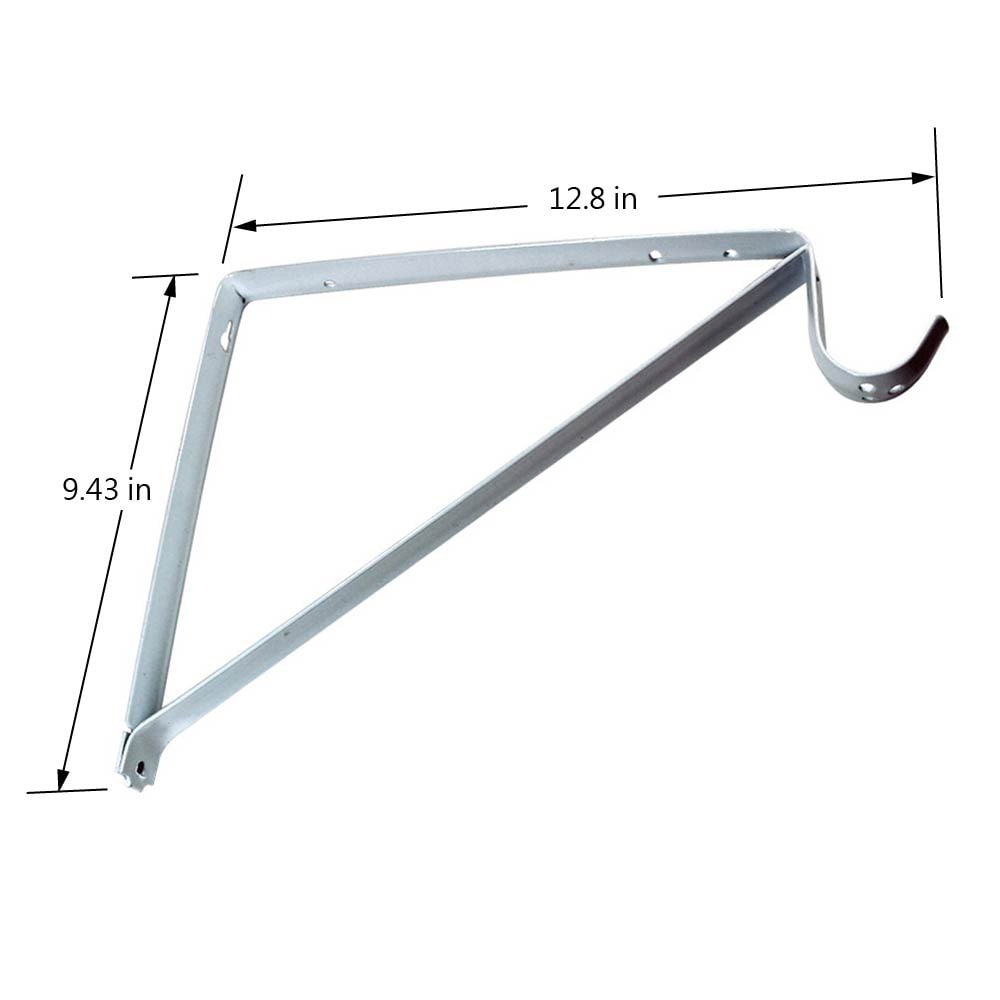 Project Source 12.8-in L x 0.94-in W x 12.8-in D White Shelf Bracket in the Shelving  Brackets & Hardware department at