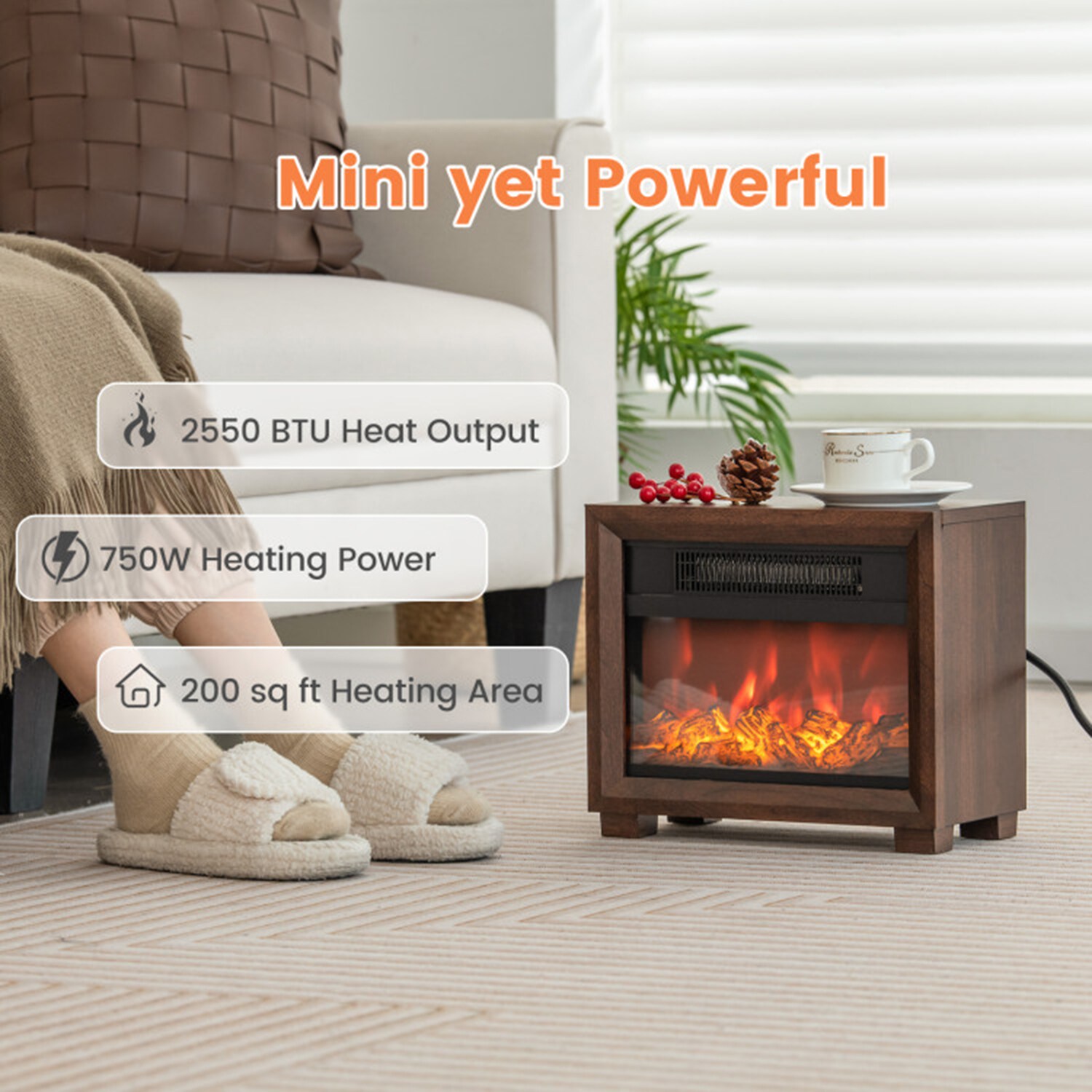 Clihome CL-FP10389BN Electric-Fireplaces - View #10