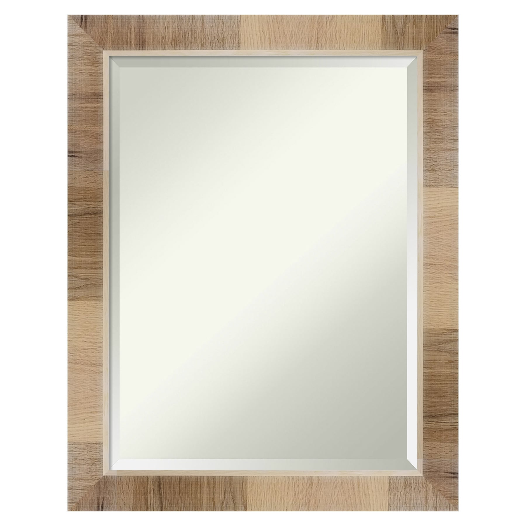 Amanti Art DSW4093036 Natural White Wash 22.25-Inches x 28.25-Inches Framed Rectangle Bathroom Vanity Mirror ( Distressed Brown,Natural,White )