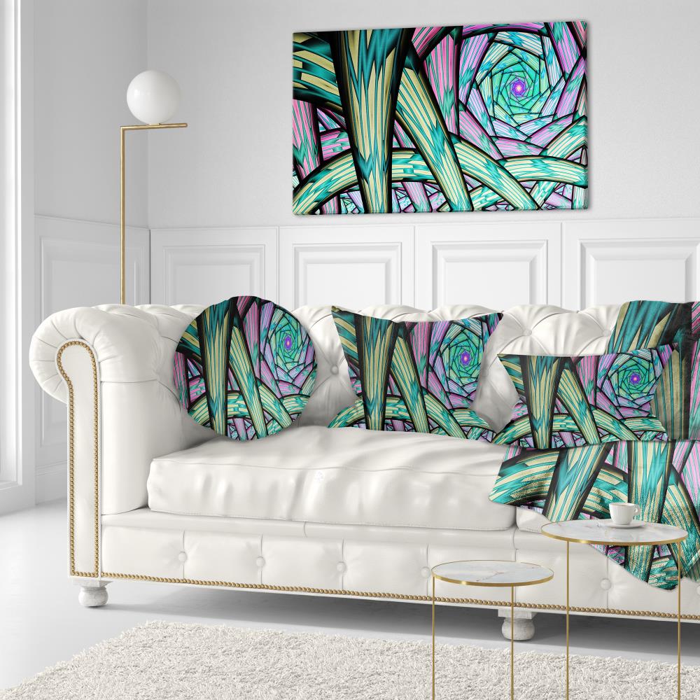 Designart CU15951-12-20 12-in x 20-in Purple Indoor Decorative Pillow