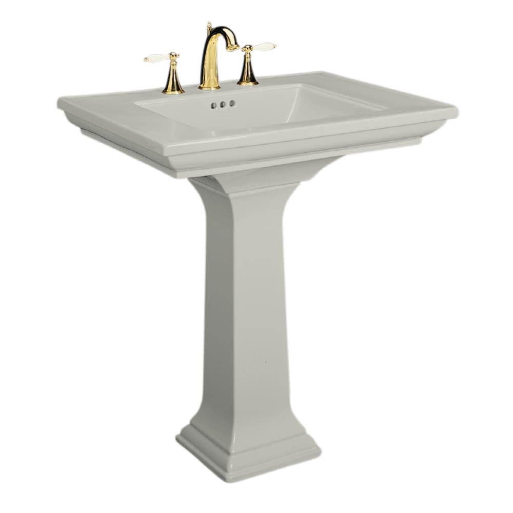 KOHLER 2268-1-95 Memoirs Fireclay Traditional Ice Grey Pedestal Sink Combo ( 30-in x 21.7500-in x 34.7500-in )