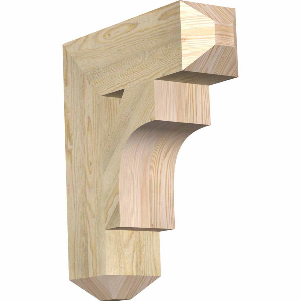 Ekena Millwork BKT06X20X24WTL04RDF Westlake craftsman rough sawn 6-in x 20-in x 24-in Douglas fir Brown Wood Standard bracket
