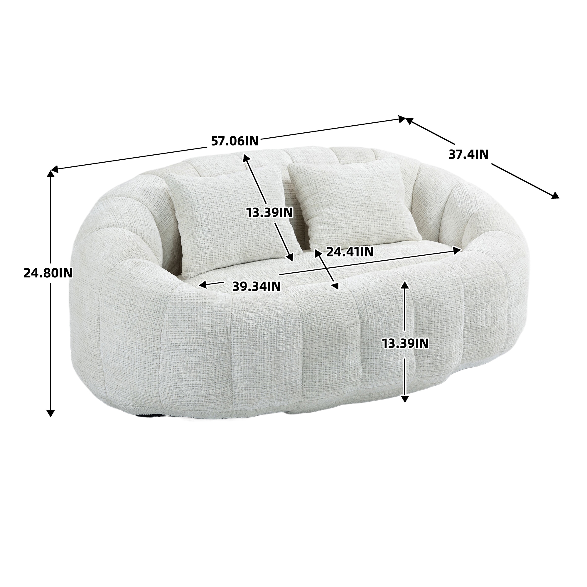 SINOFURN SYA370047BG Bean-Bag-Chairs - View #4