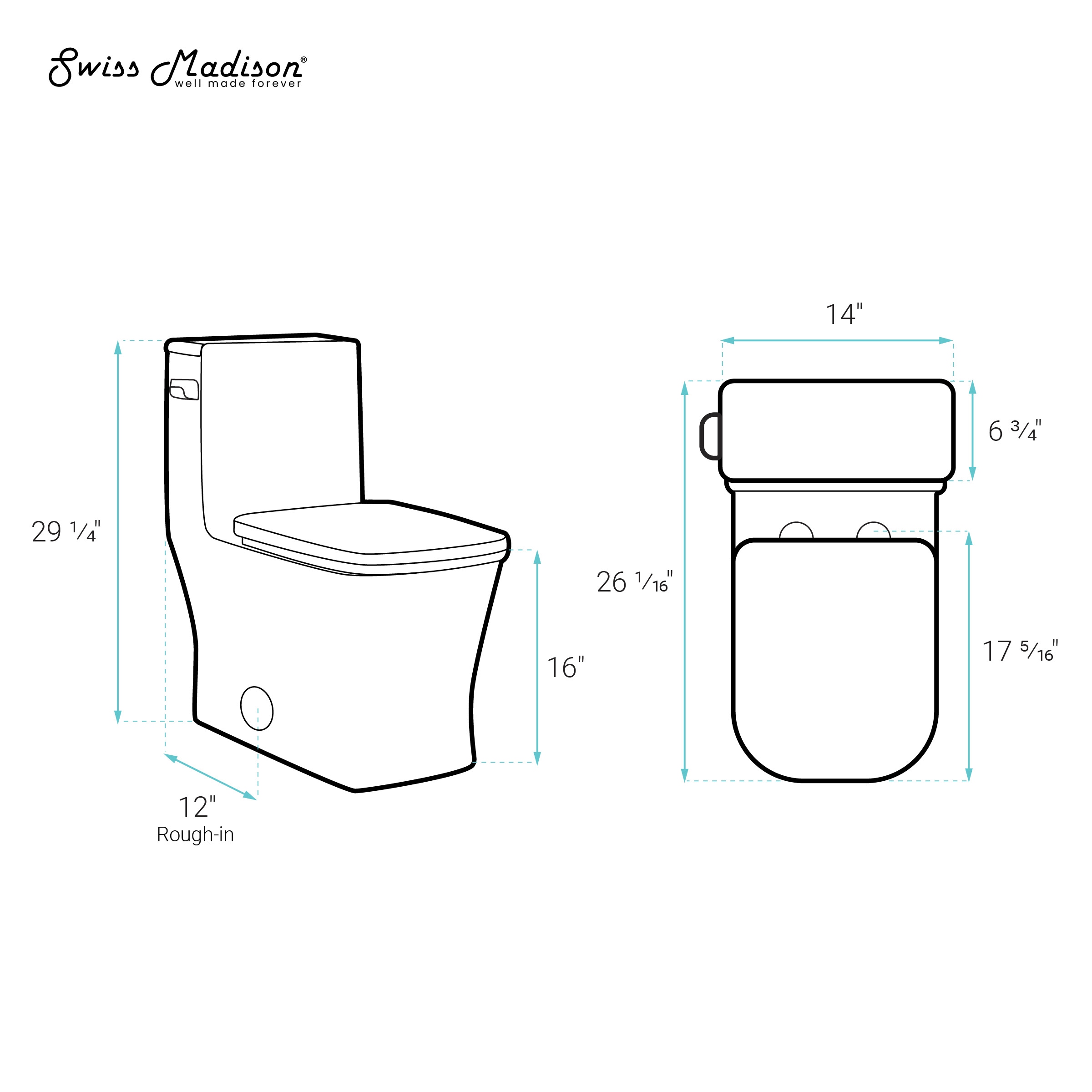 Swiss Madison SM-25-1TBAS03BK toilets - View #5