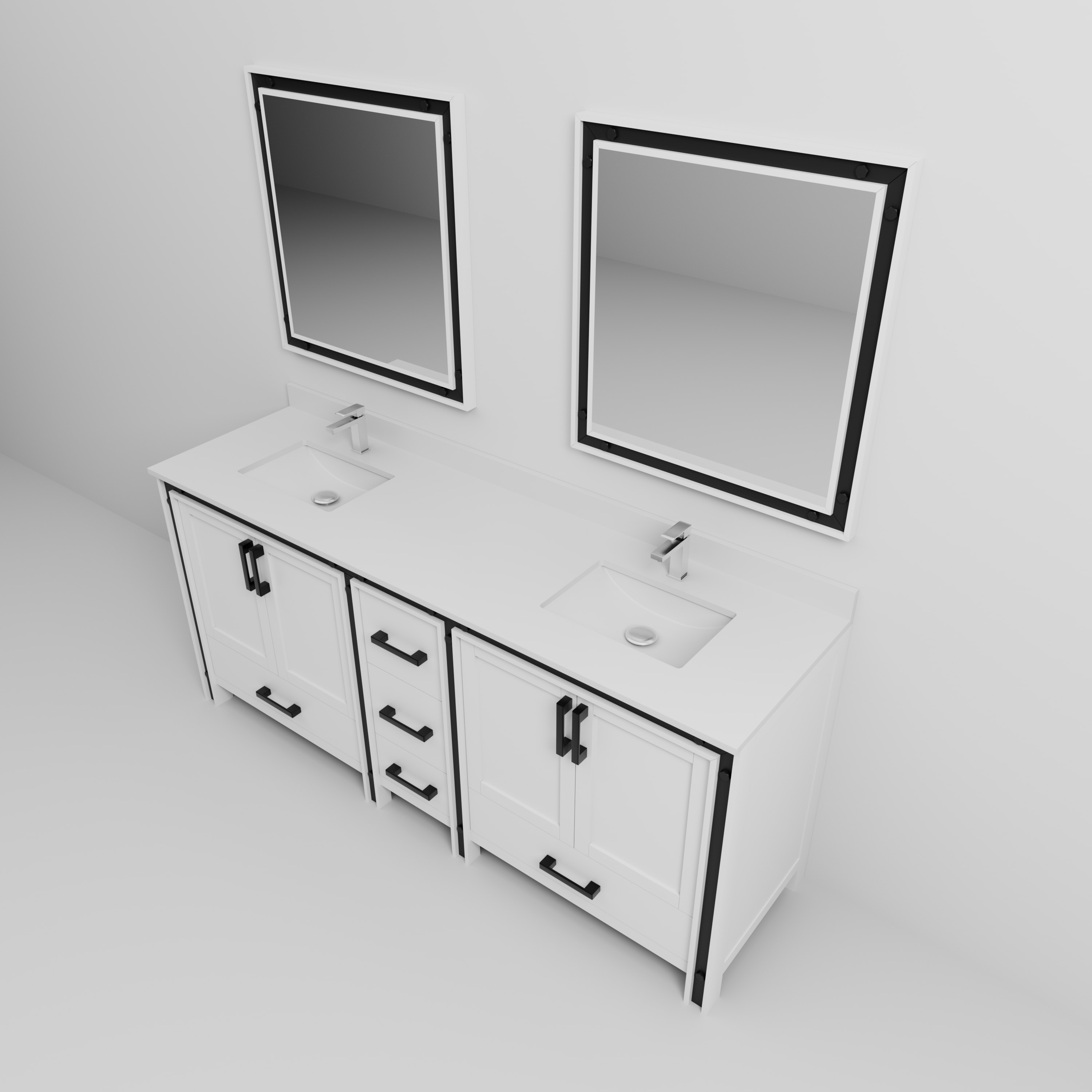 Lexora LVZV80DA211 Bath-Vanity-Combo - View #12