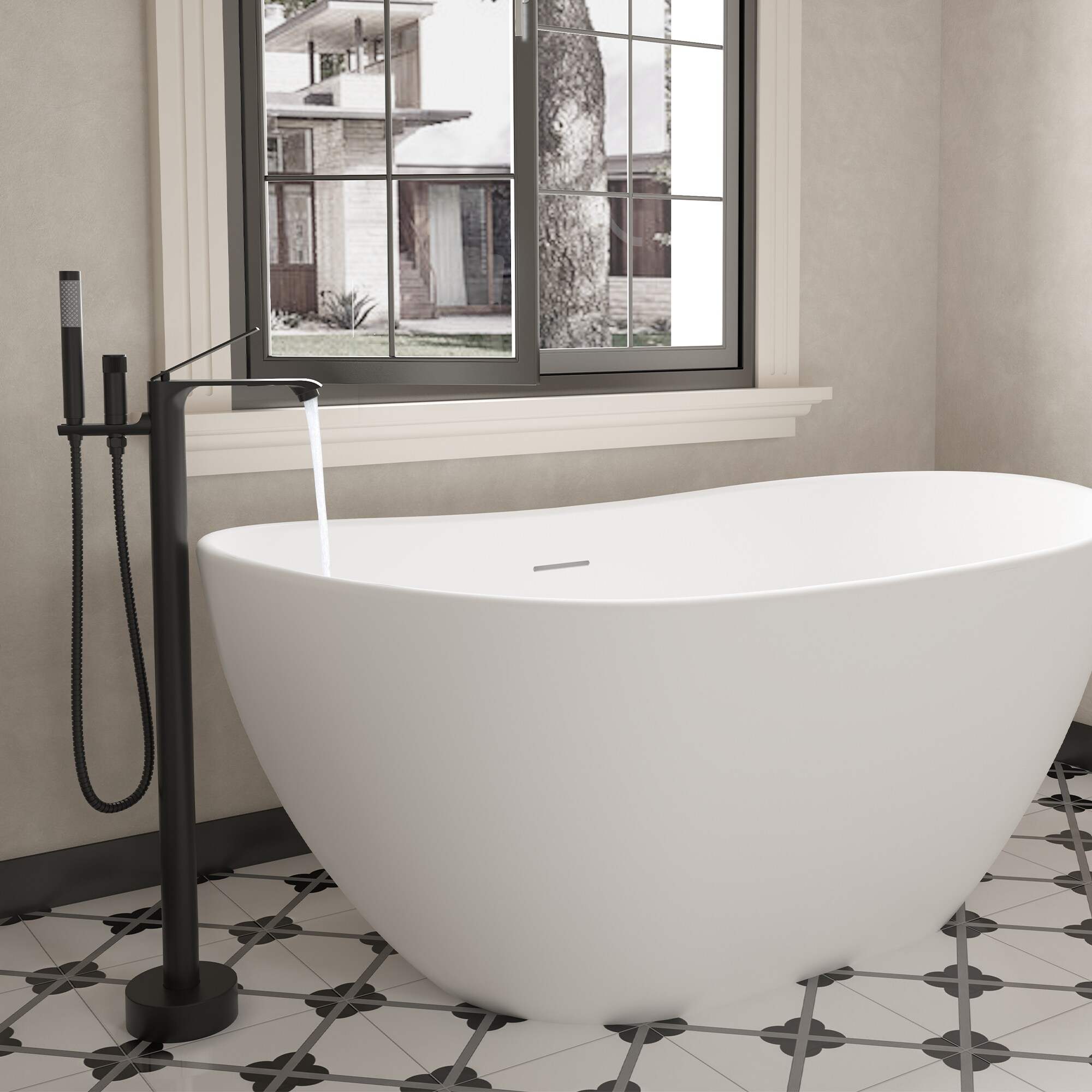 Clihome MS-3612-MB Roman-Tub-Faucets - View #3