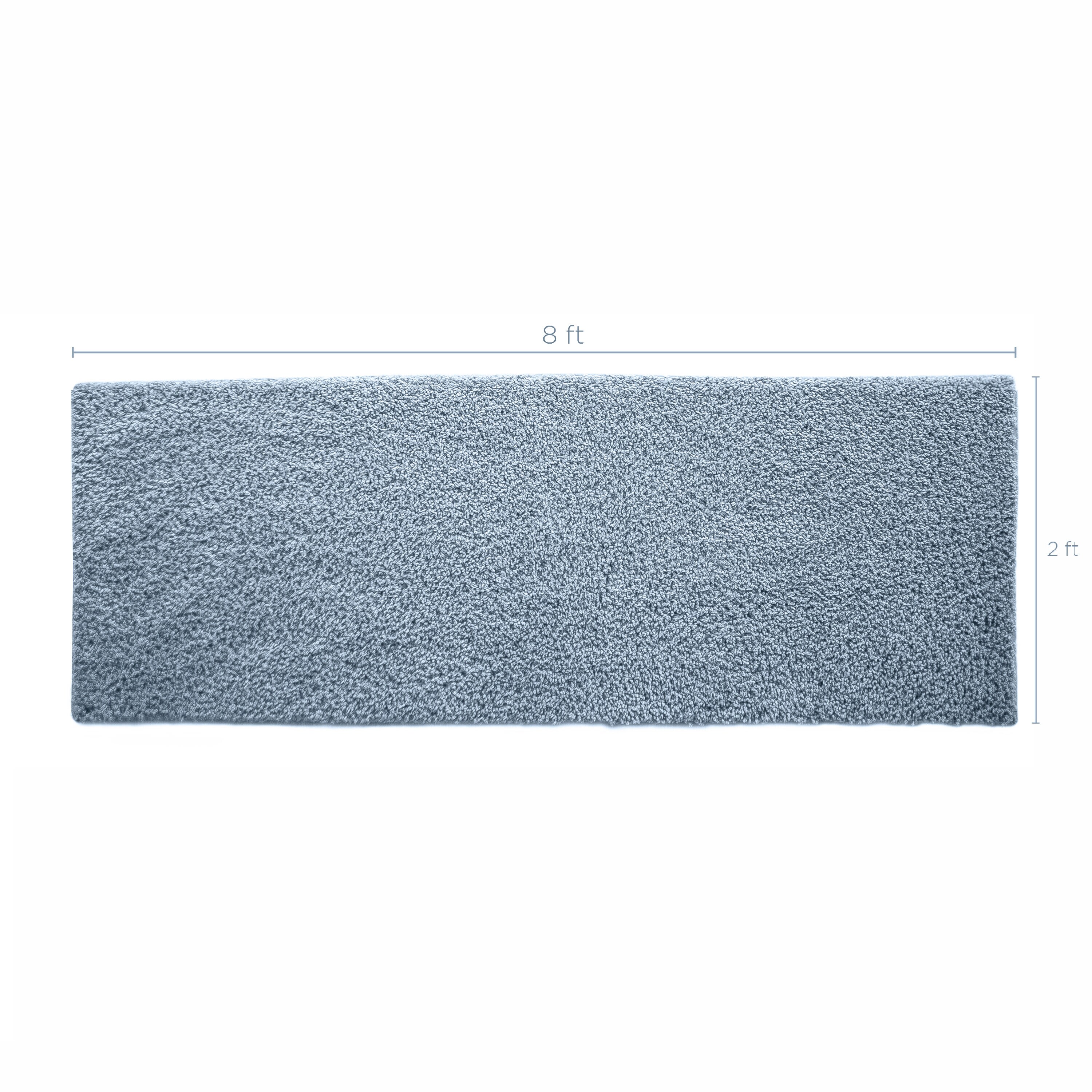 Style Selections 2 X 7 (ft) Smoke Blue Indoor Solid Runner Rug JJ ...