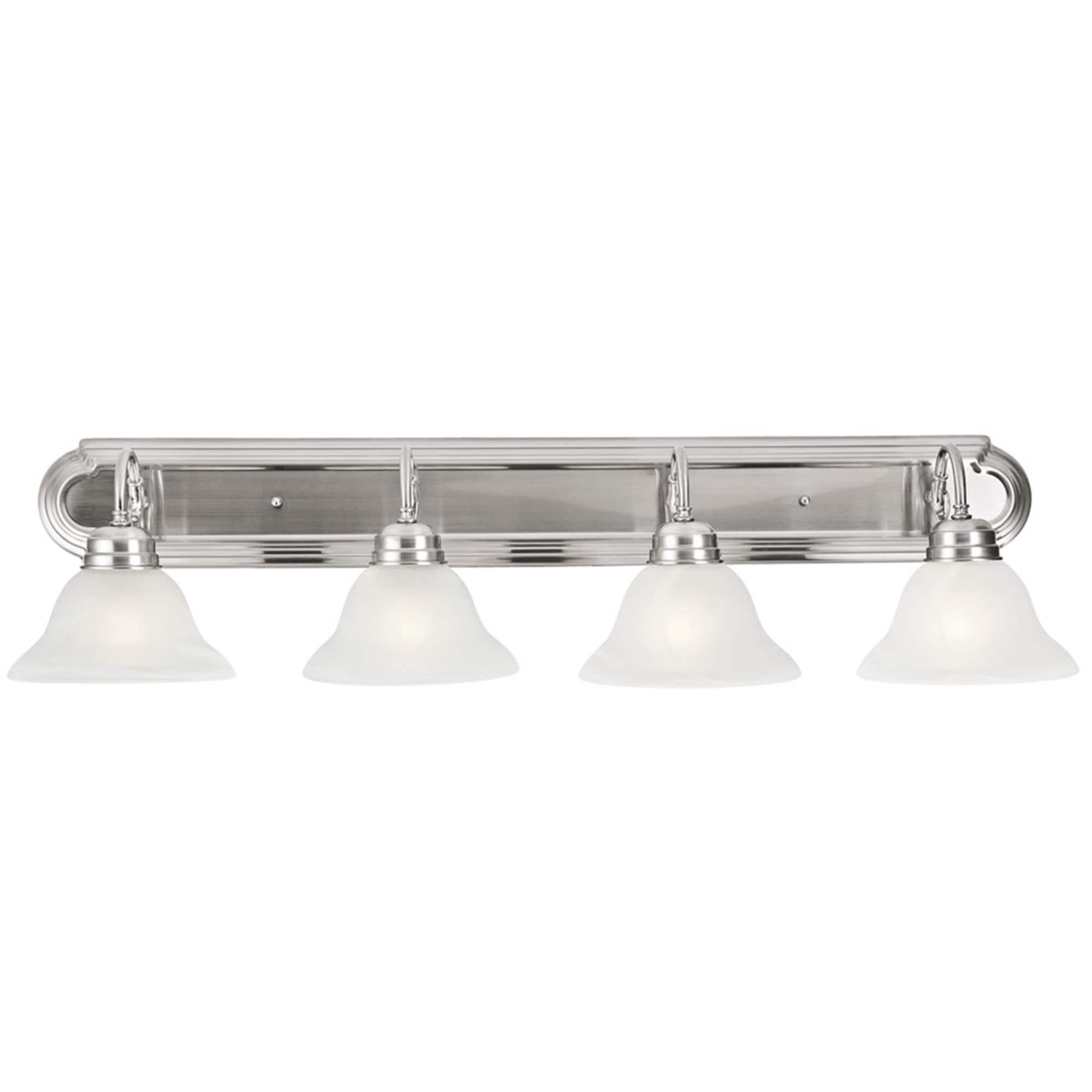 Design House 519215 Millbridge 36-in 4 -Light Satin Nickel Traditional Vanity light