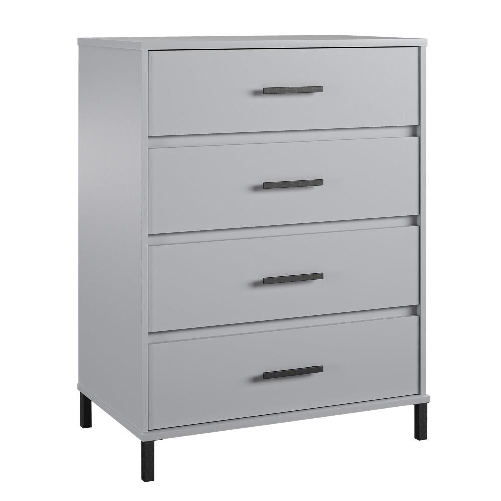 4 Drawer Standard Dresser, Slate Gray Dresser