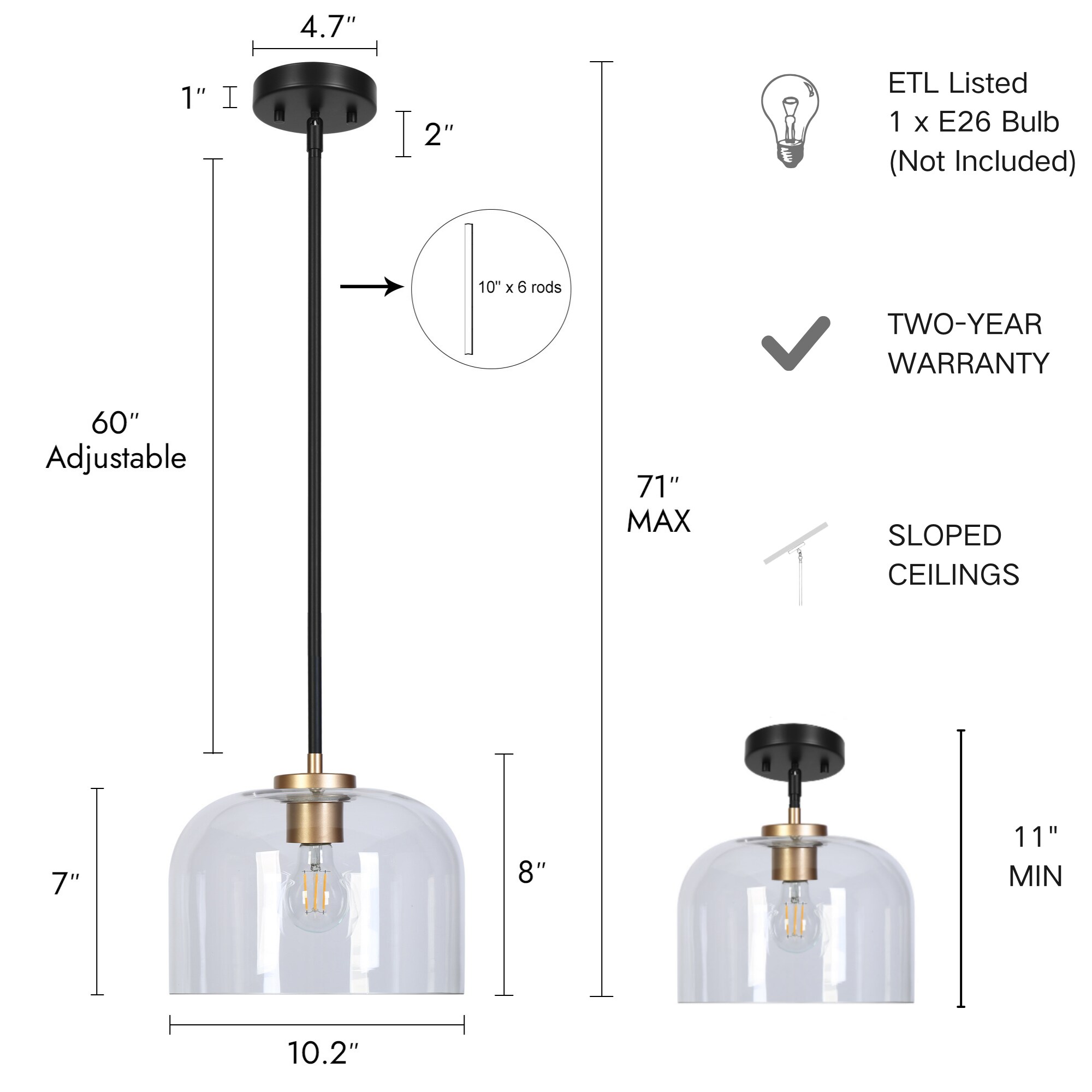 ZEVNI L3URZ7ZIW5301SM9 Pendant-Lights - View #6