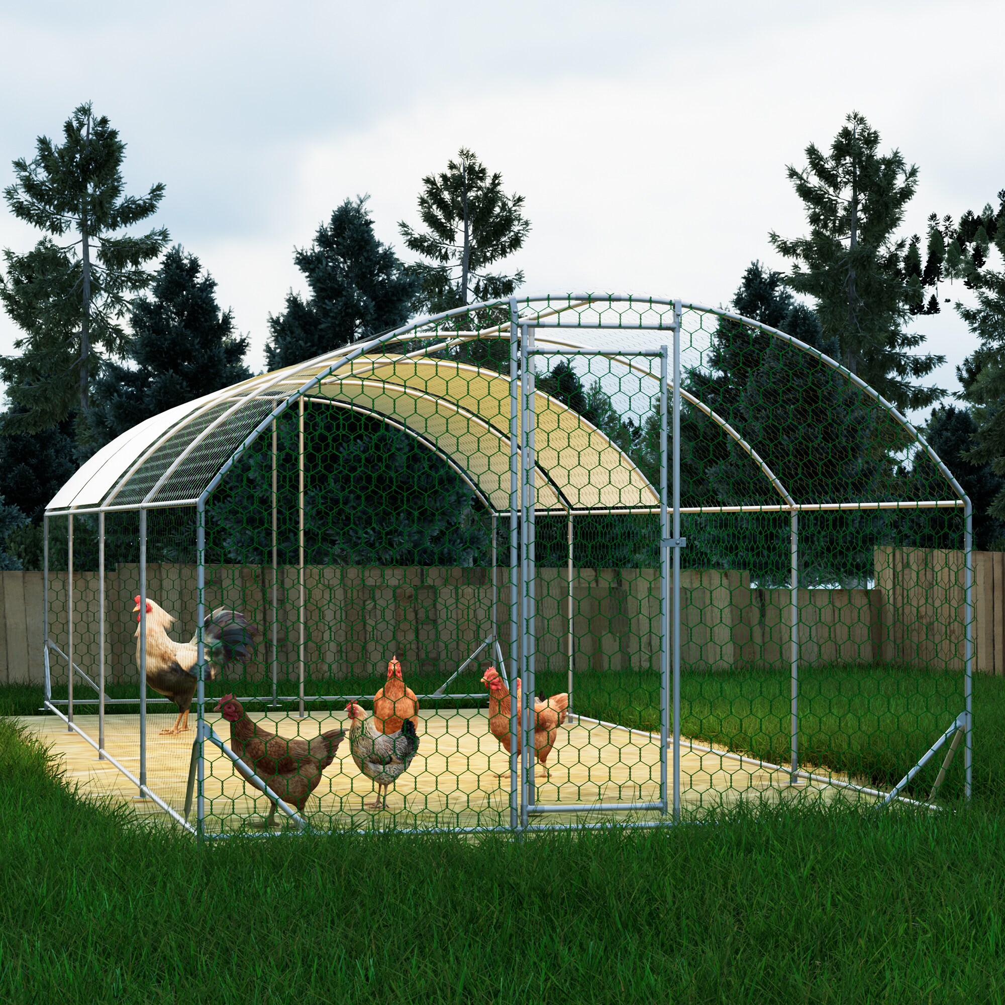 Kahomvis CS-QPW112-612 Chicken-Coops-Rabbit-Hutches - View #9