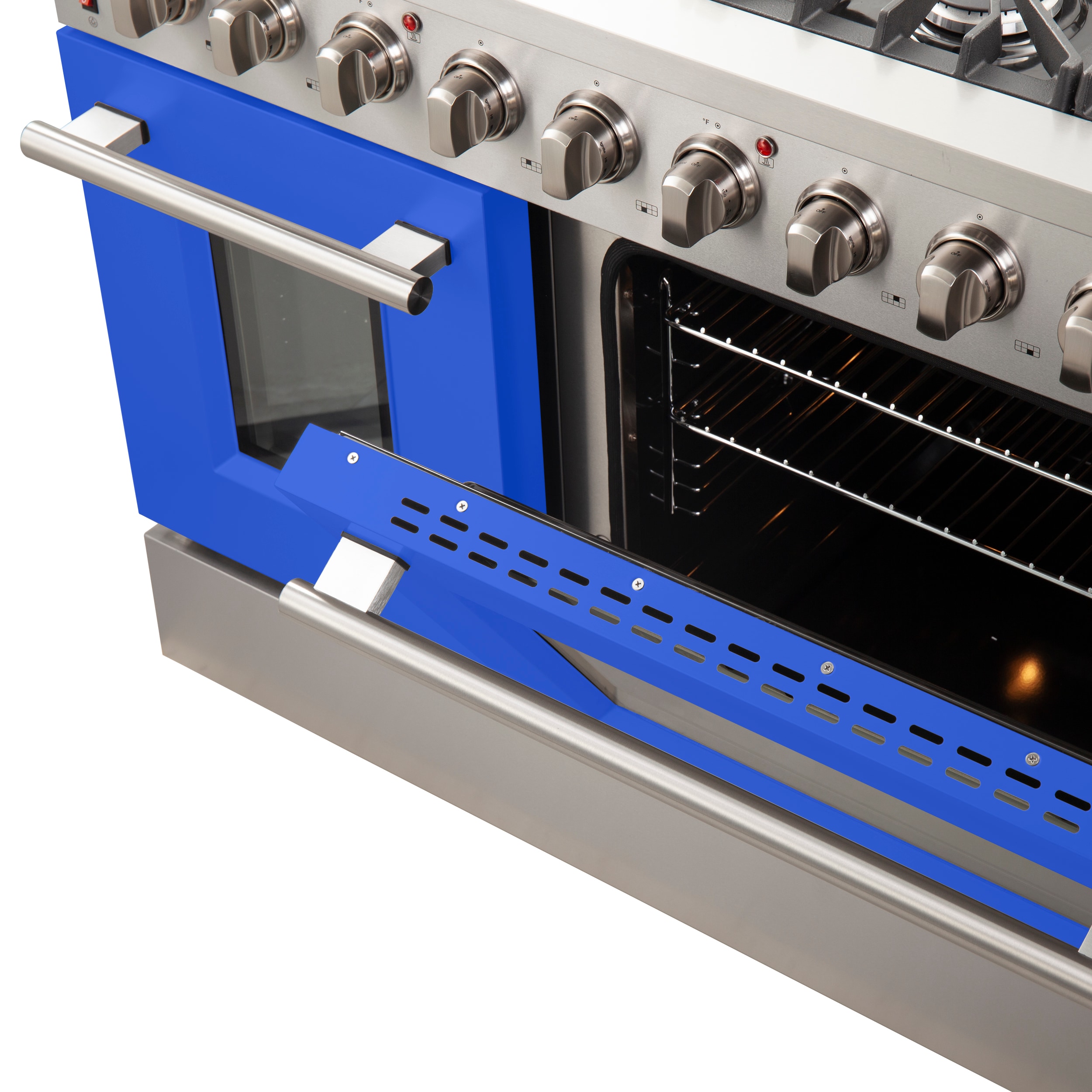 FORNO FFSGS6244-48BLU Double-Oven-Gas-Ranges - View #7