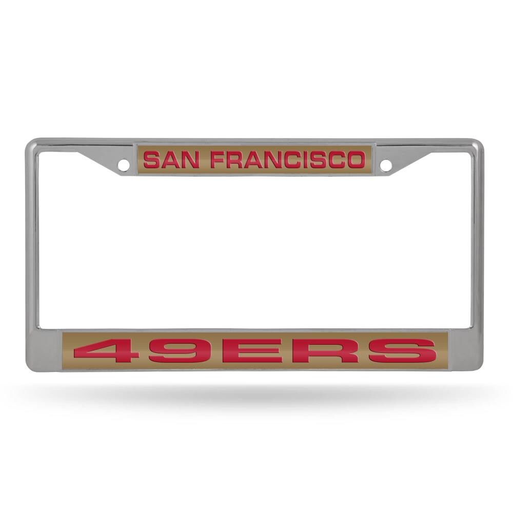 Rico Industries San Francisco 49ers NFL auto accessories License Plate  Frame in the Exterior Car Accessories department at