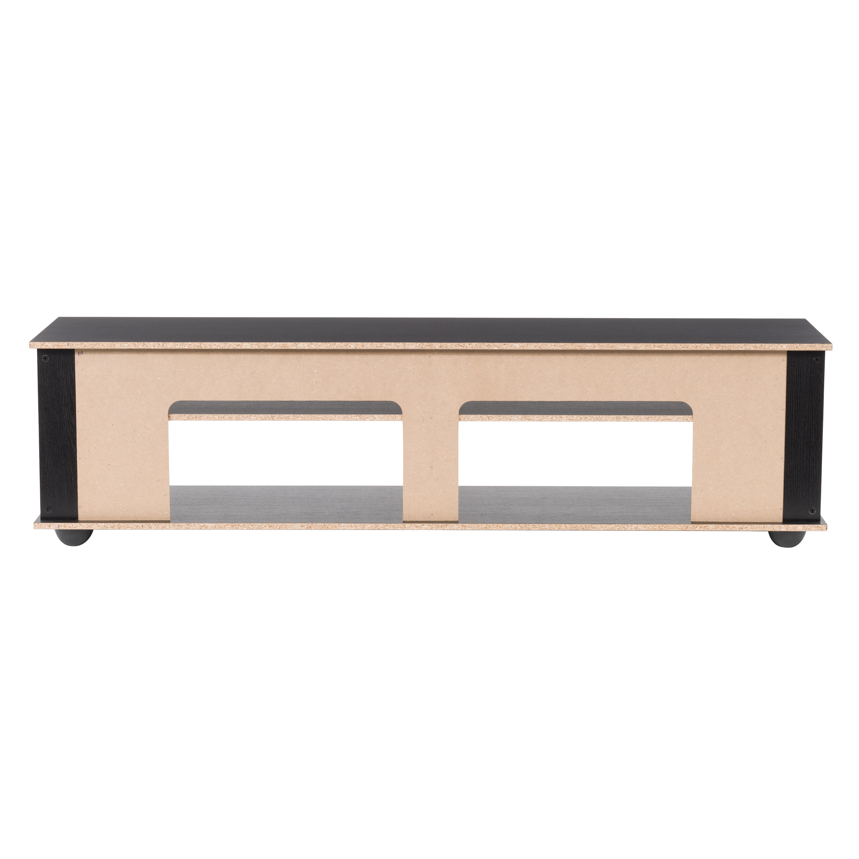 Bakersfield Ravenwood Black Contemporary TV Stand, 74"