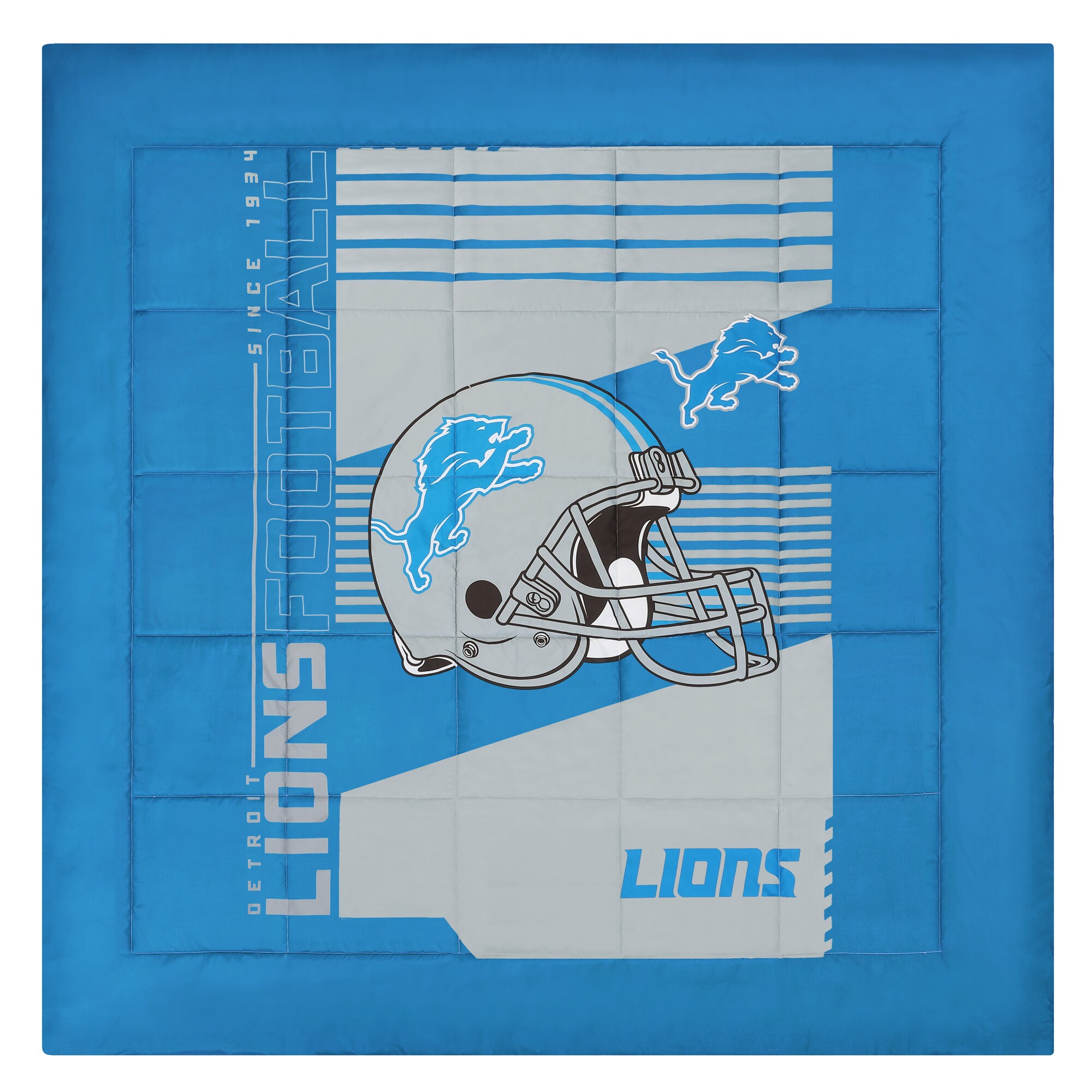 Bl – Detroit Lions Christmas Tree Quilt Blanket – DovePrints