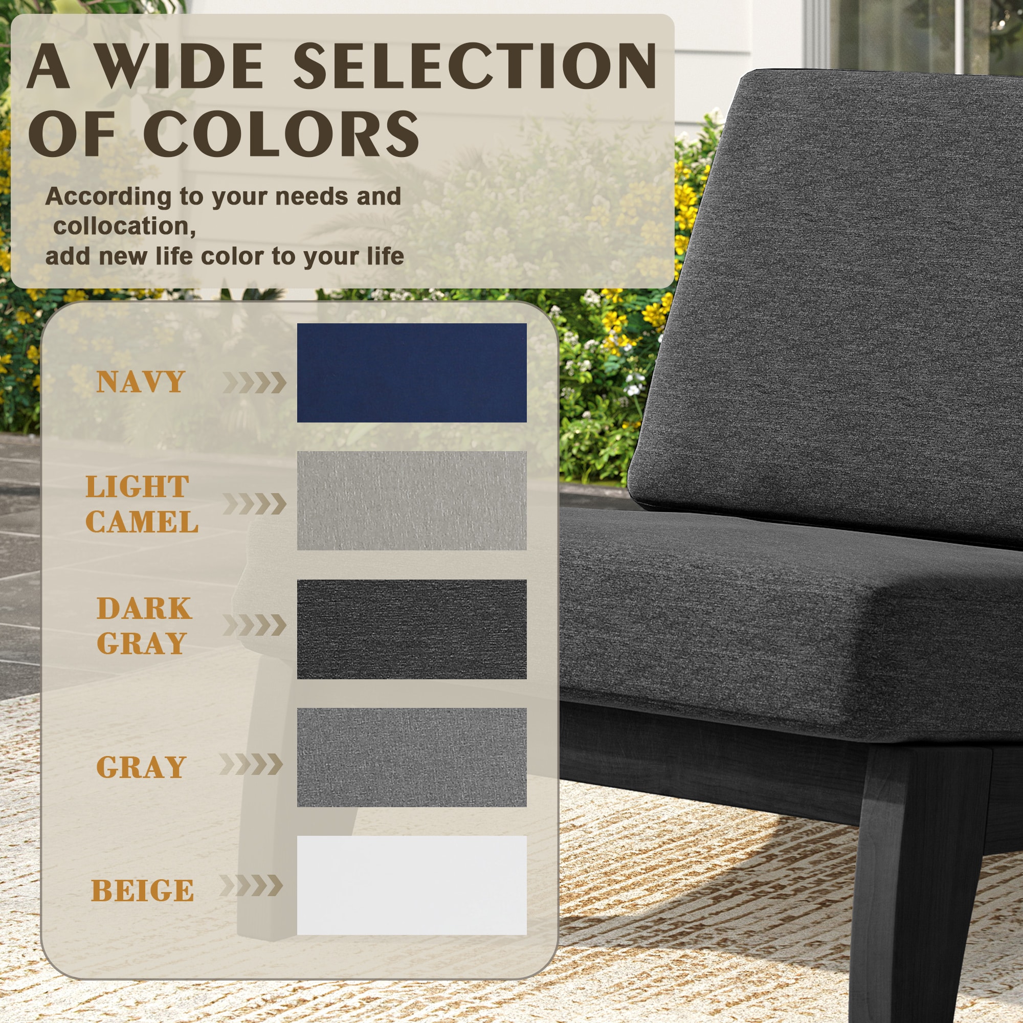 Dreamsidea OD01D-A-02 Patio-Conversation-Sets - View #4