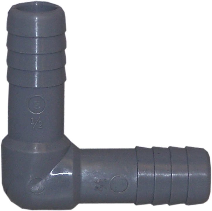 Genova 350705 1/2-in Dia 90 Elbow Plastic Coil Fittings