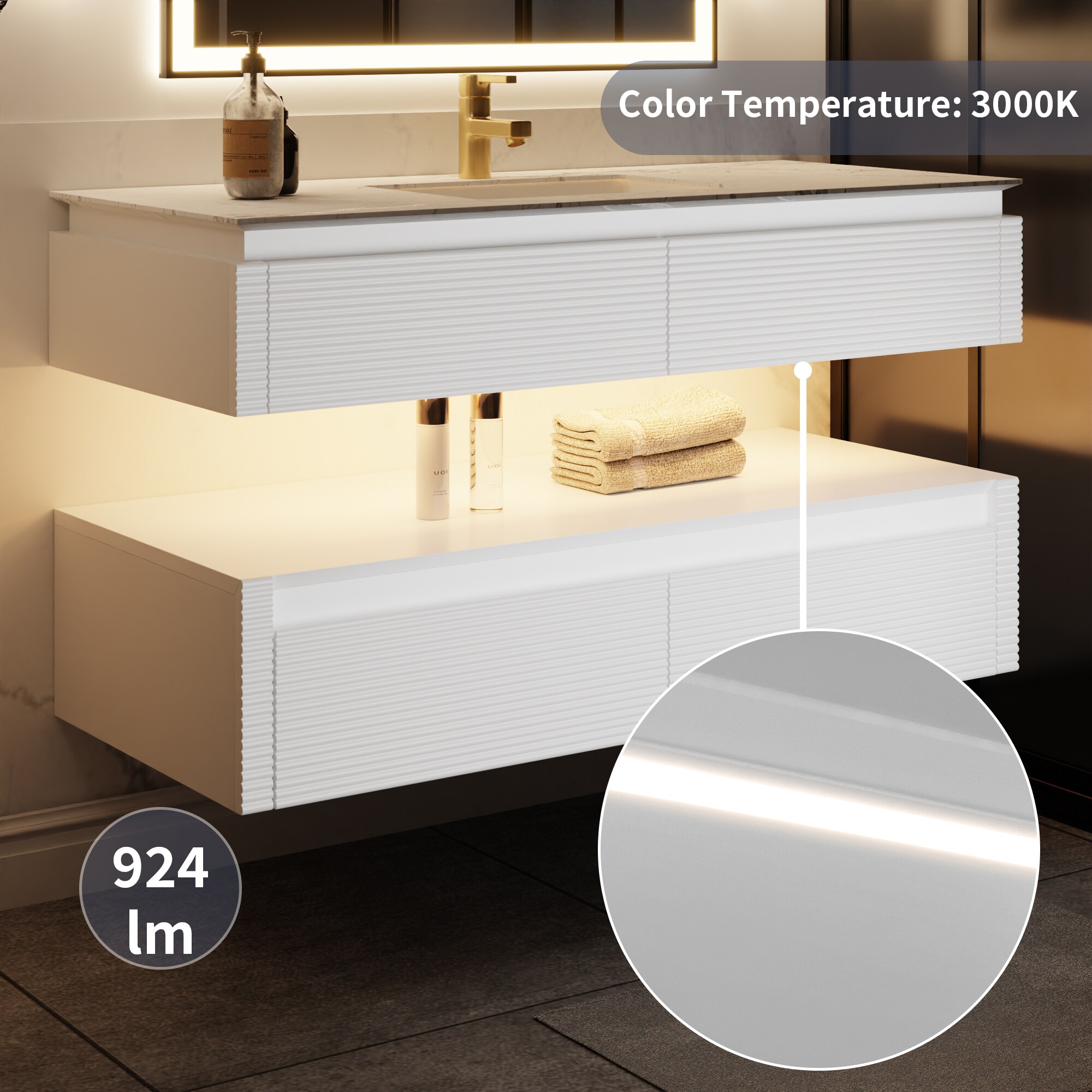 ExBrite SC4820V13WH Bath-Vanity-Combo - View #3